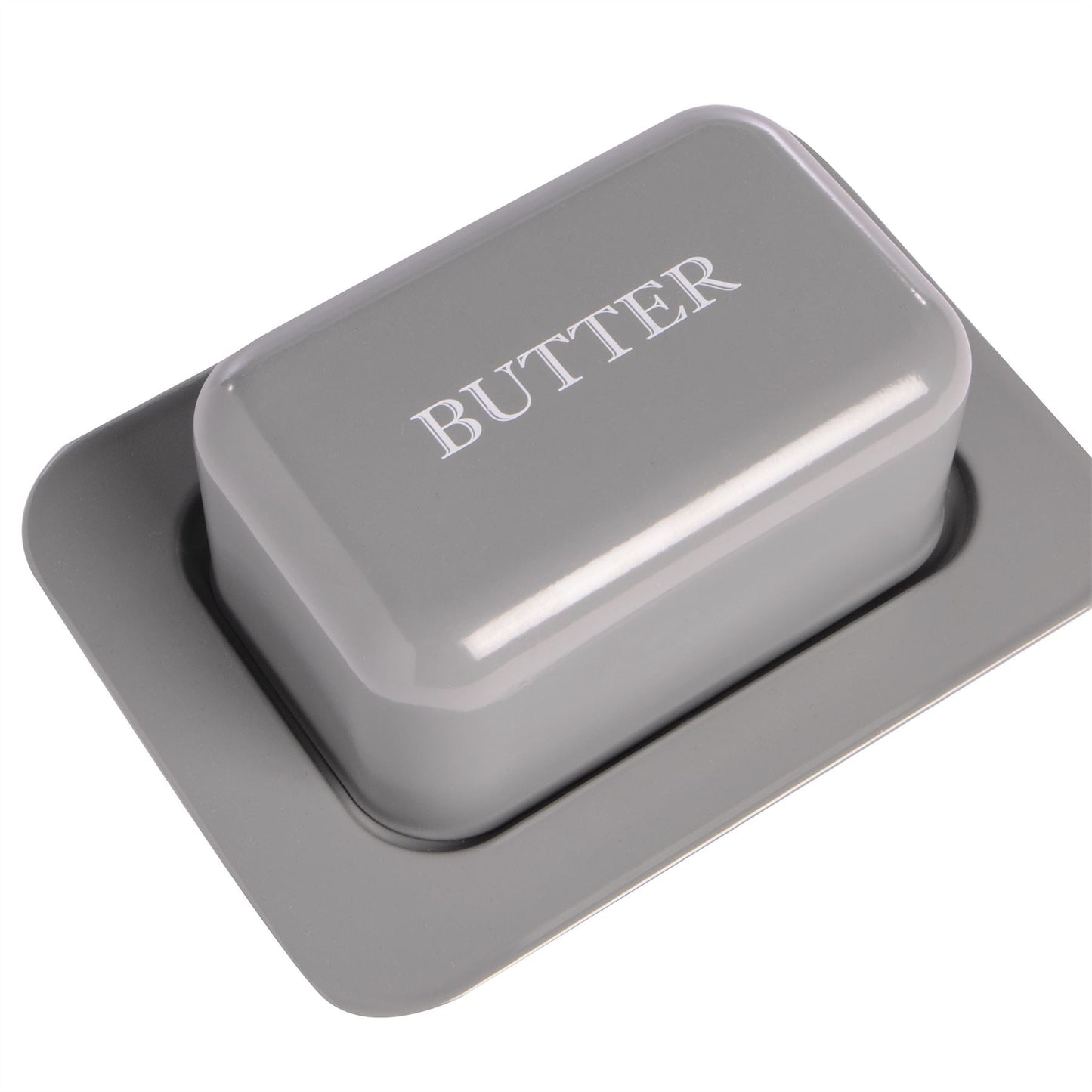 Butter Dish with Lid in Grey | M&W
