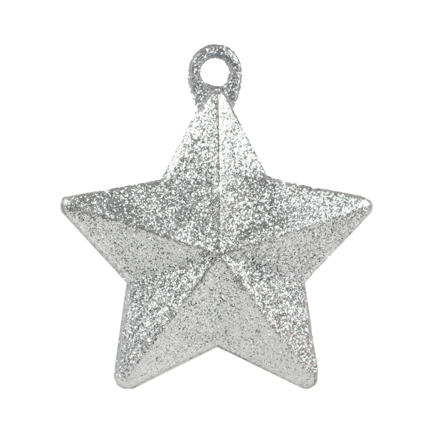 Silver Glitter Star Balloon Weight