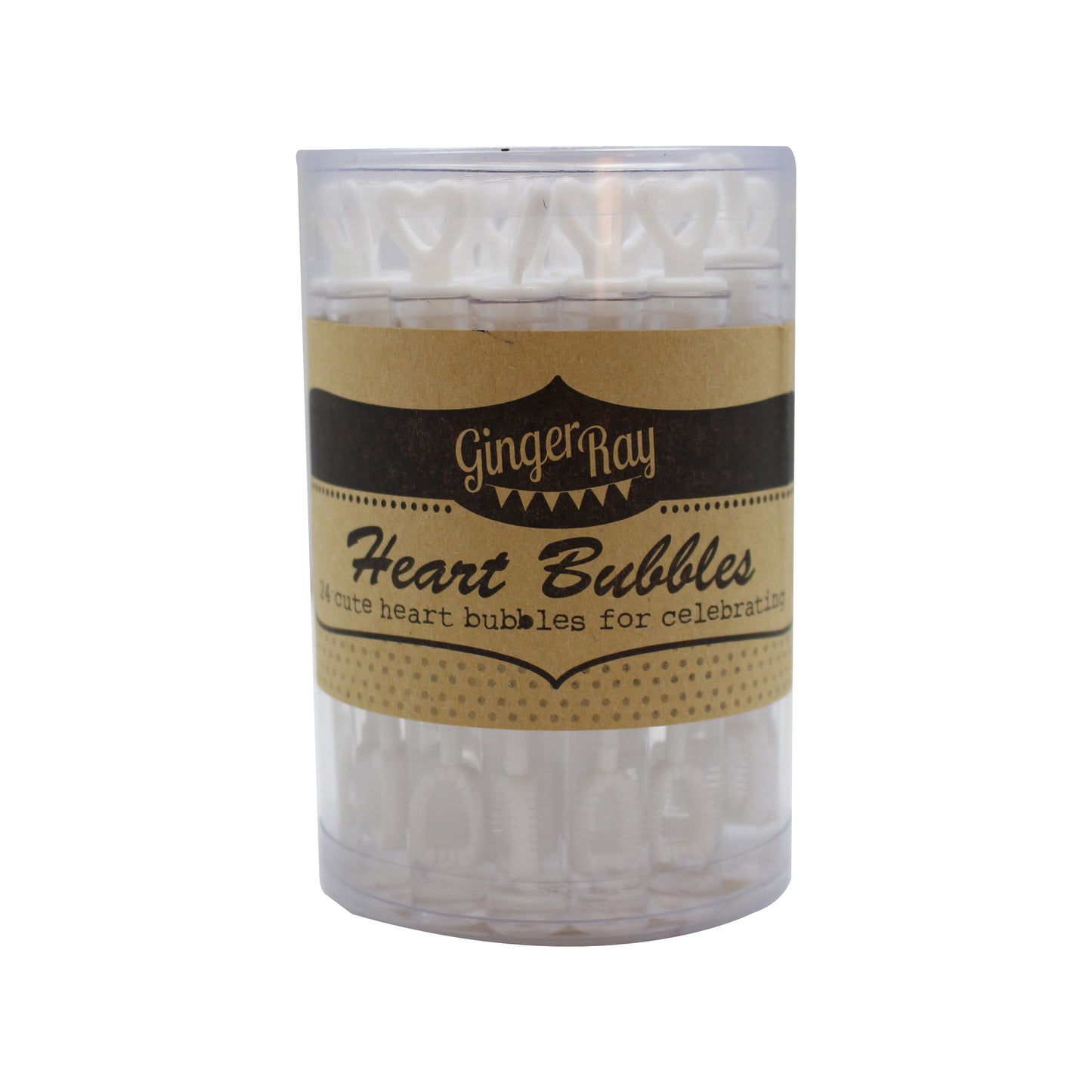 Heart Tube Wedding Bubbles