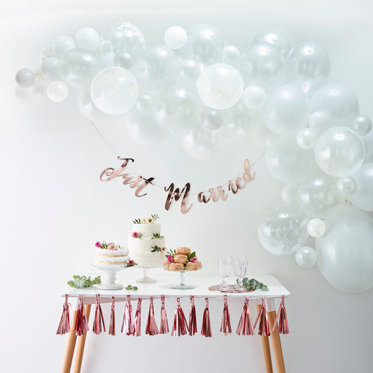 White Balloon Arch Kit