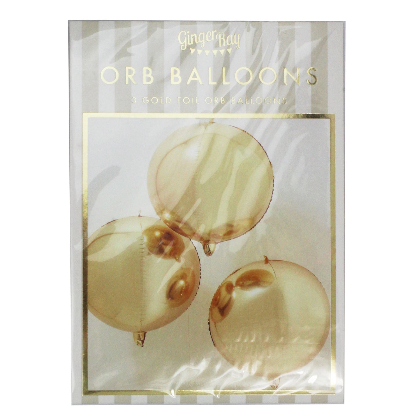 Gold Foil Orb Balloons