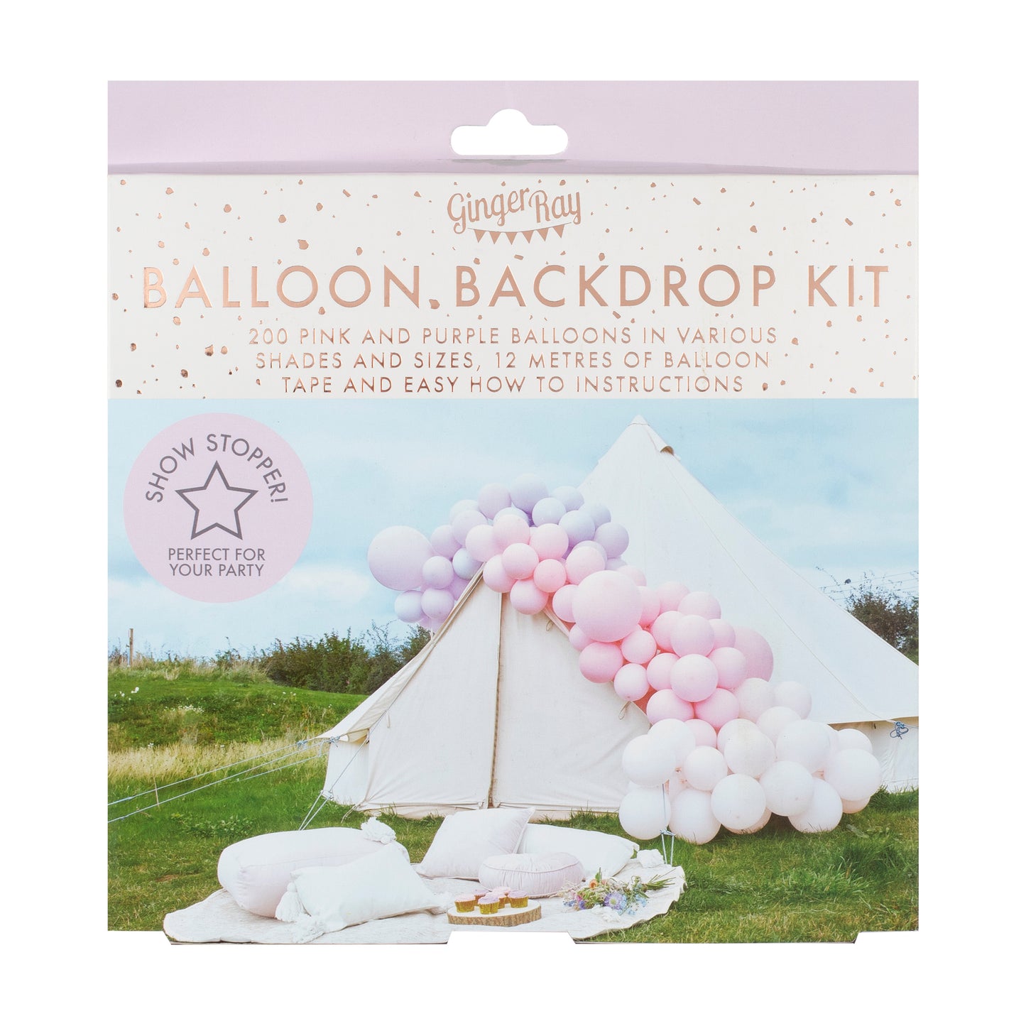 Luxe Pastel Pink and Purple Balloon Arch Kit