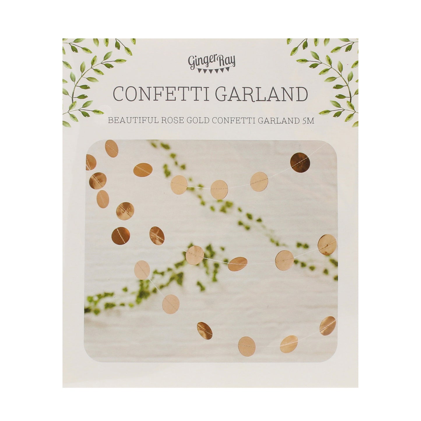 Circle Rose Gold Party Bunting