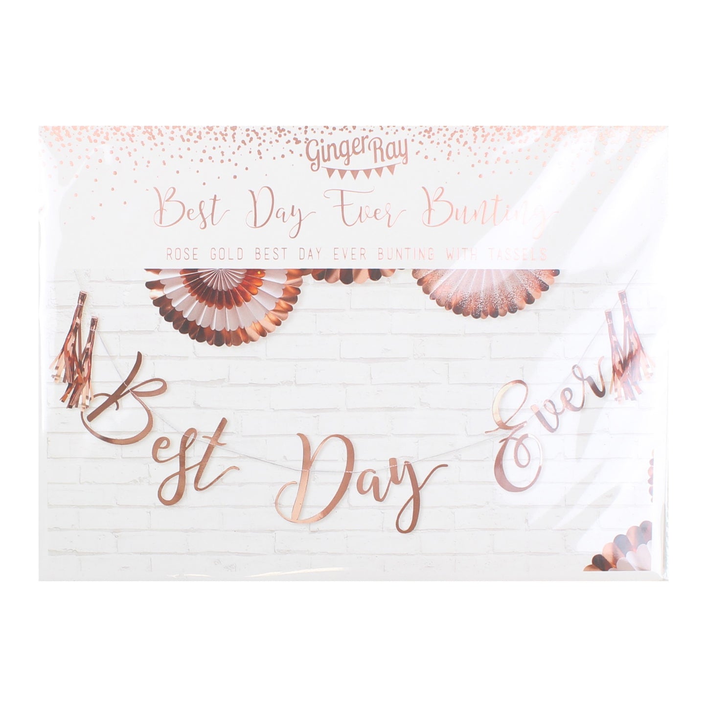 Best Day Ever Rose Gold Bunting