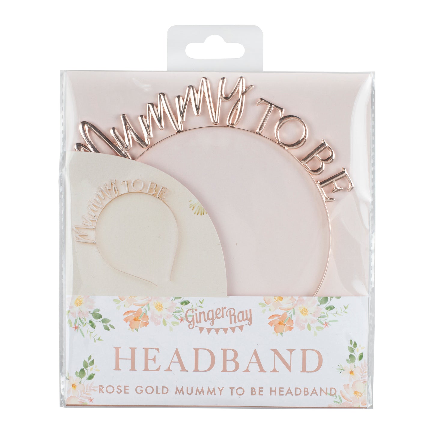 Rose Gold Metal Mummy To Be Baby Shower Headband