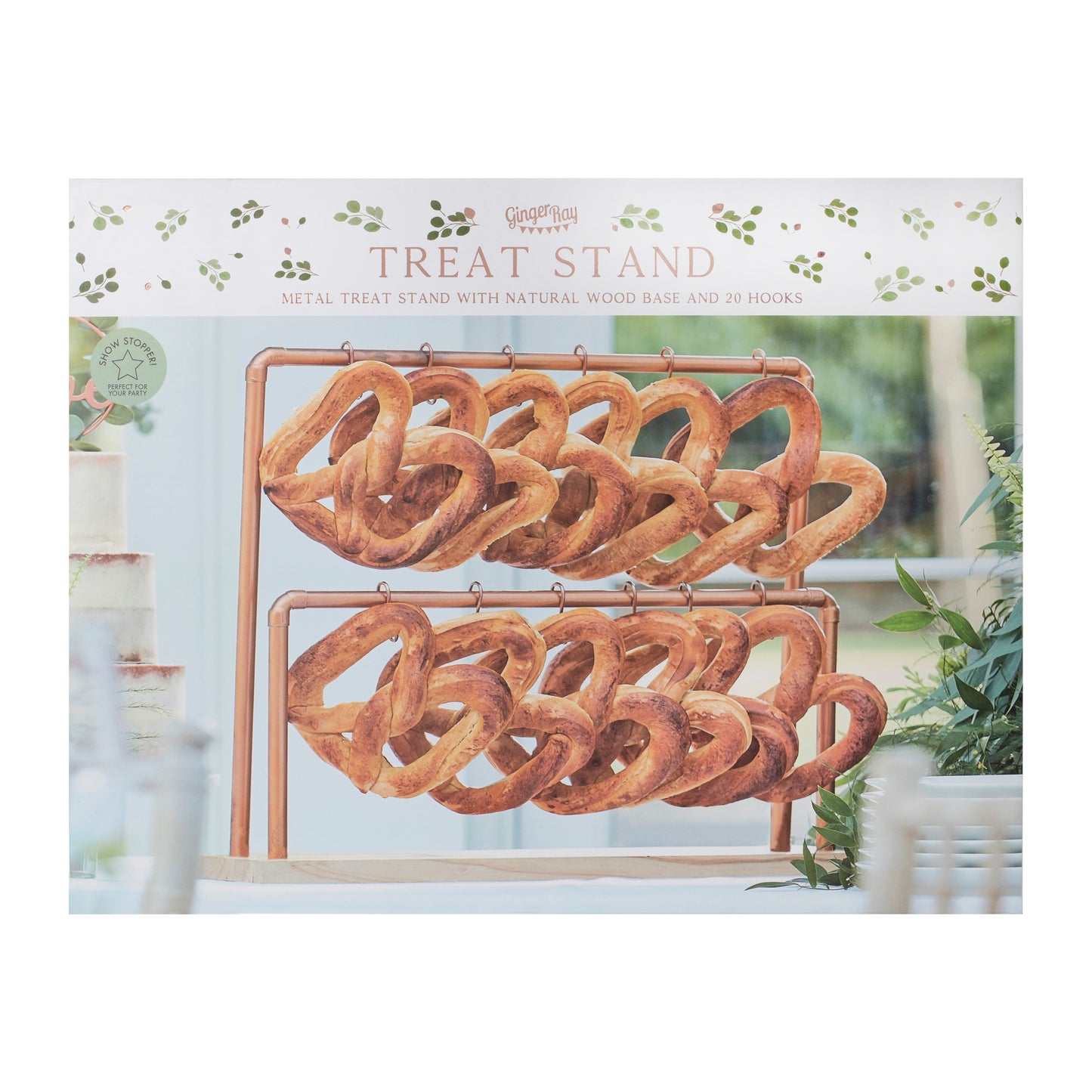Copper Pretzel Display Stand