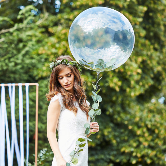 Orb Balloon With Vine Foliage