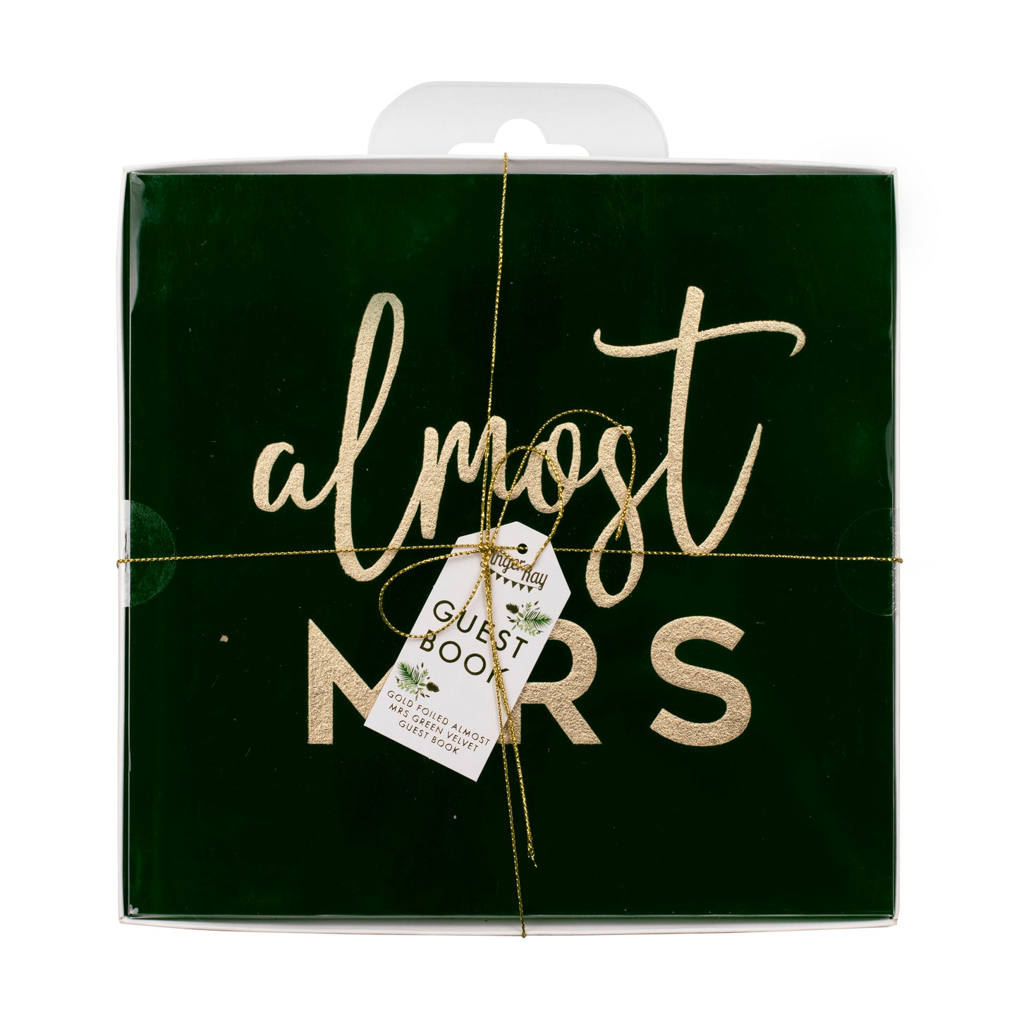 Green Velvet Almost Mrs Hen Party Book