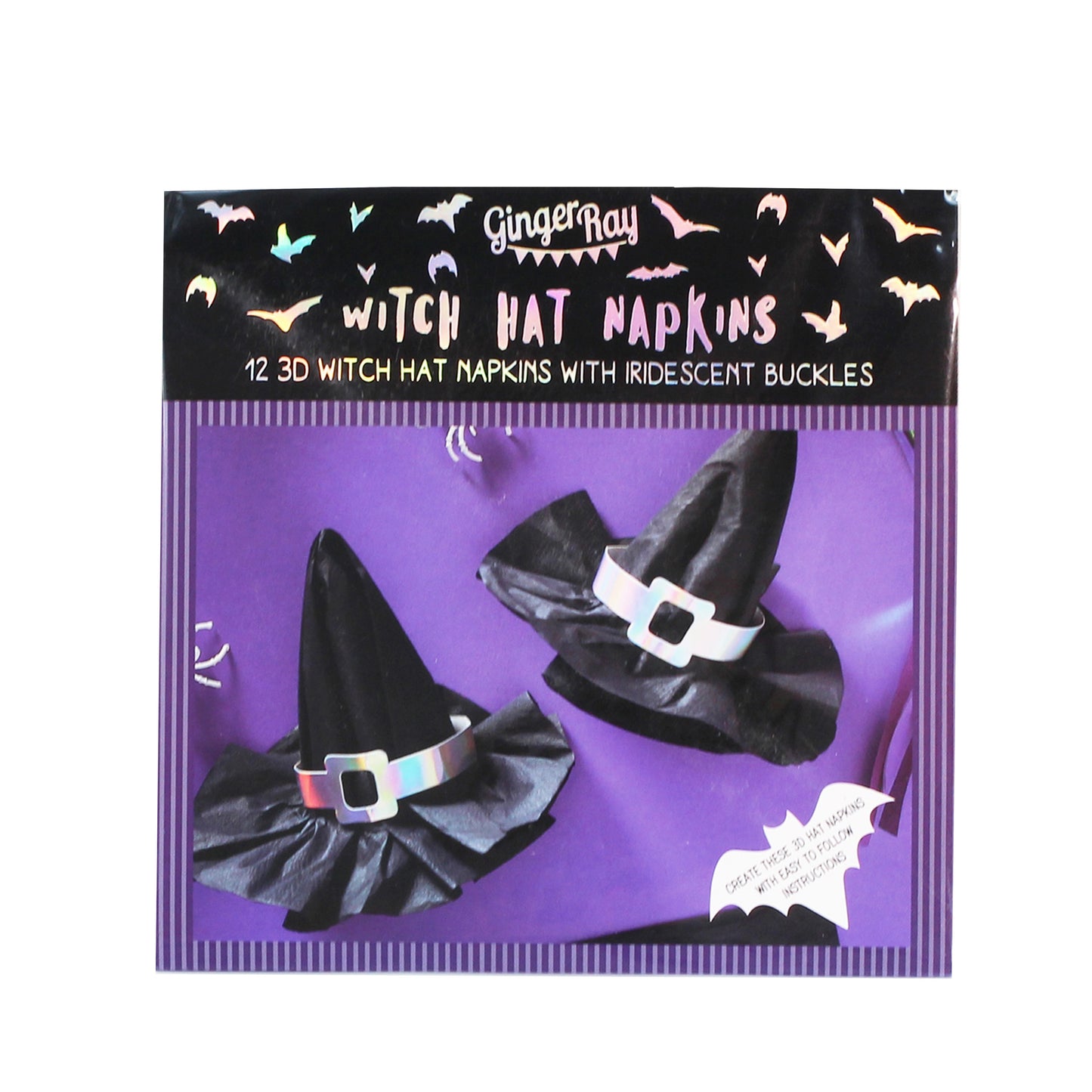 Witch Hat DIY Halloween Paper Napkins