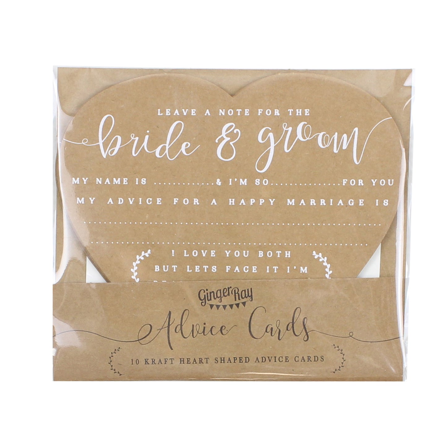 Advice for The Bride and Groom Cards - Rustic Country