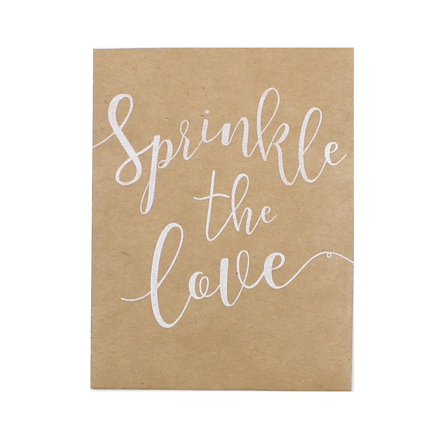 Sprinkle the Love Tissue Paper Confetti Pouch - Rustic Country