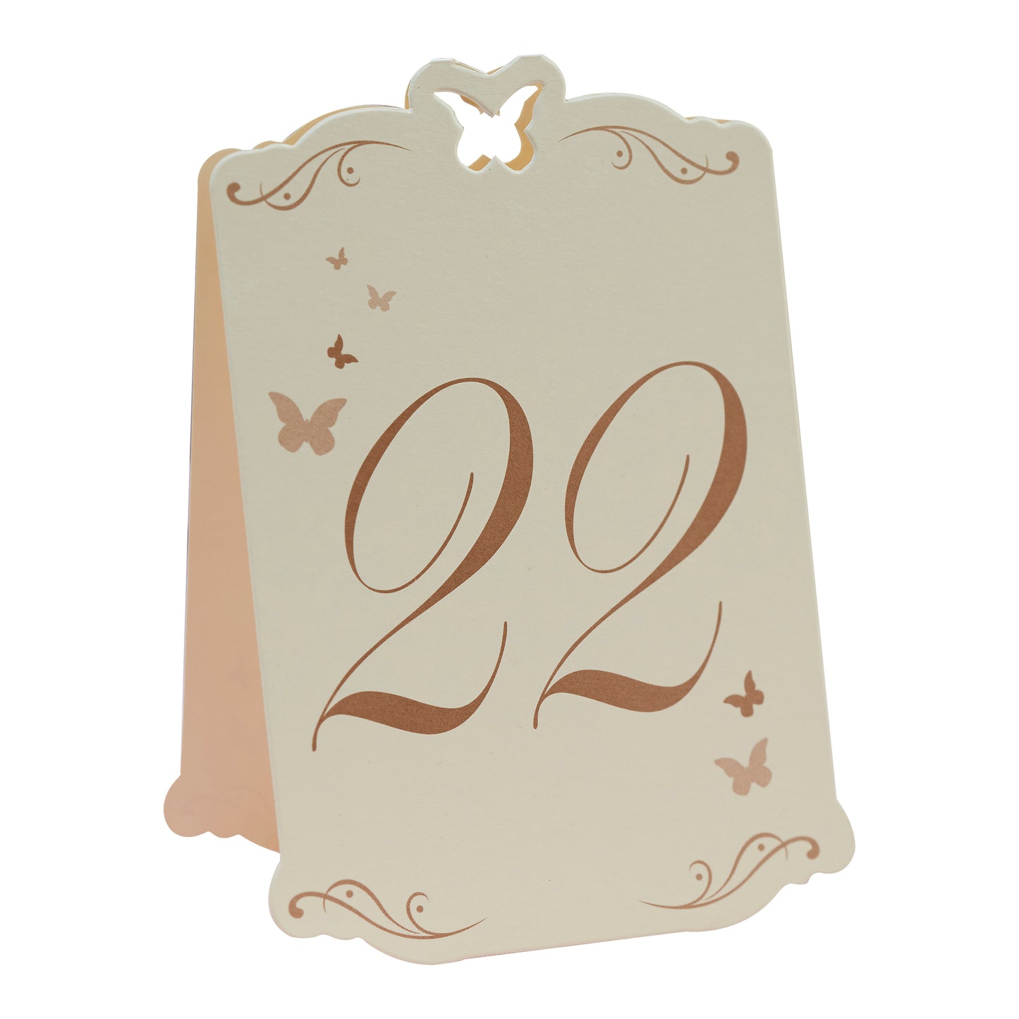 Flutter By - Table Numbers Ivory & Gold 13-24