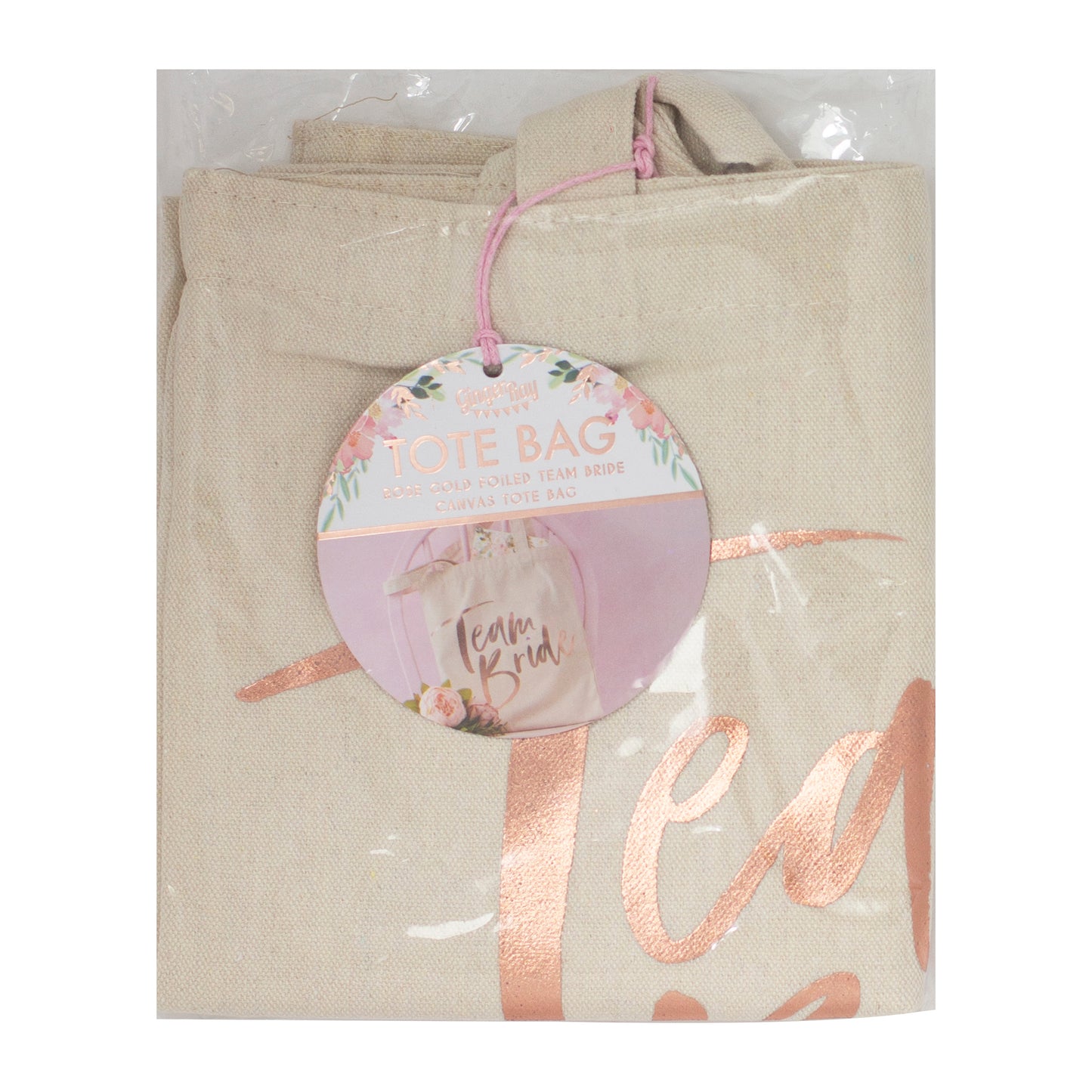 Team Bride Printed Tote Bag - Floral Hen Party