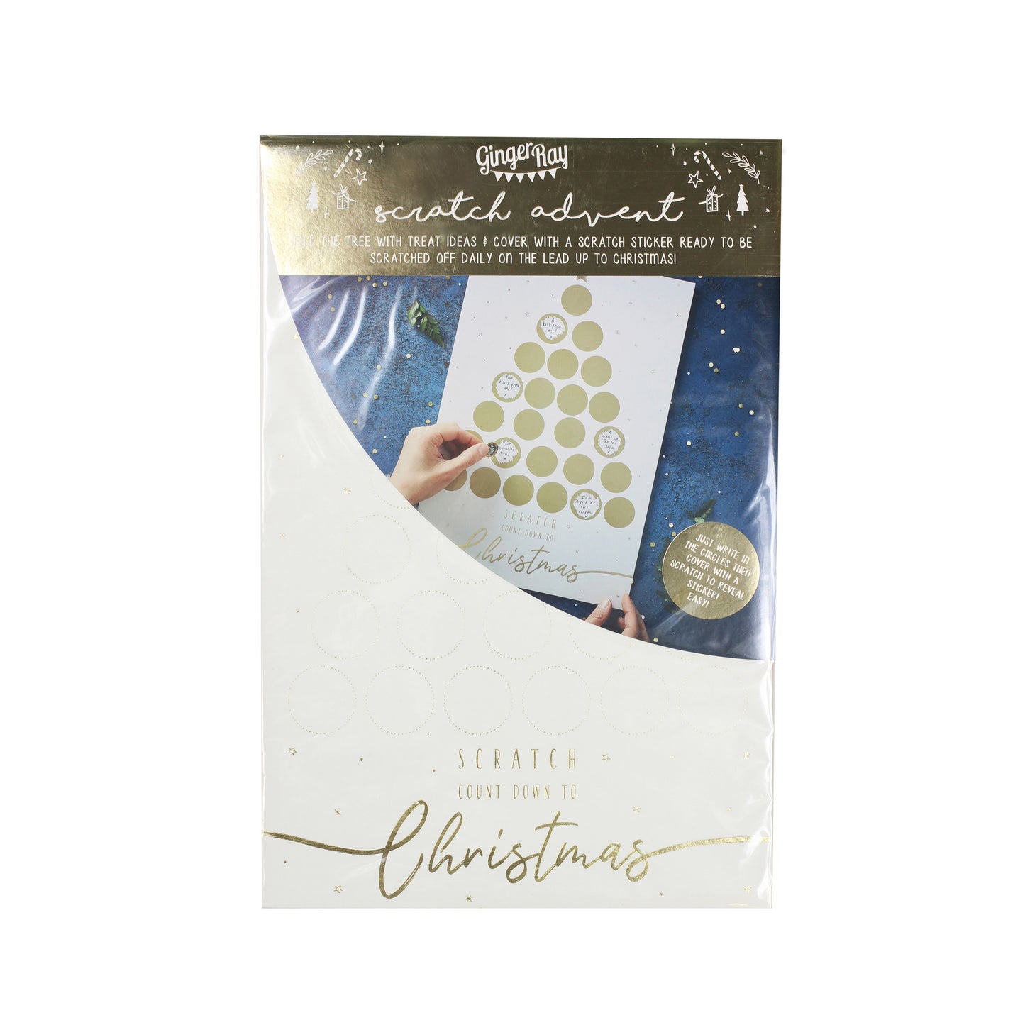 Gold Scratch Card Advent Calendar