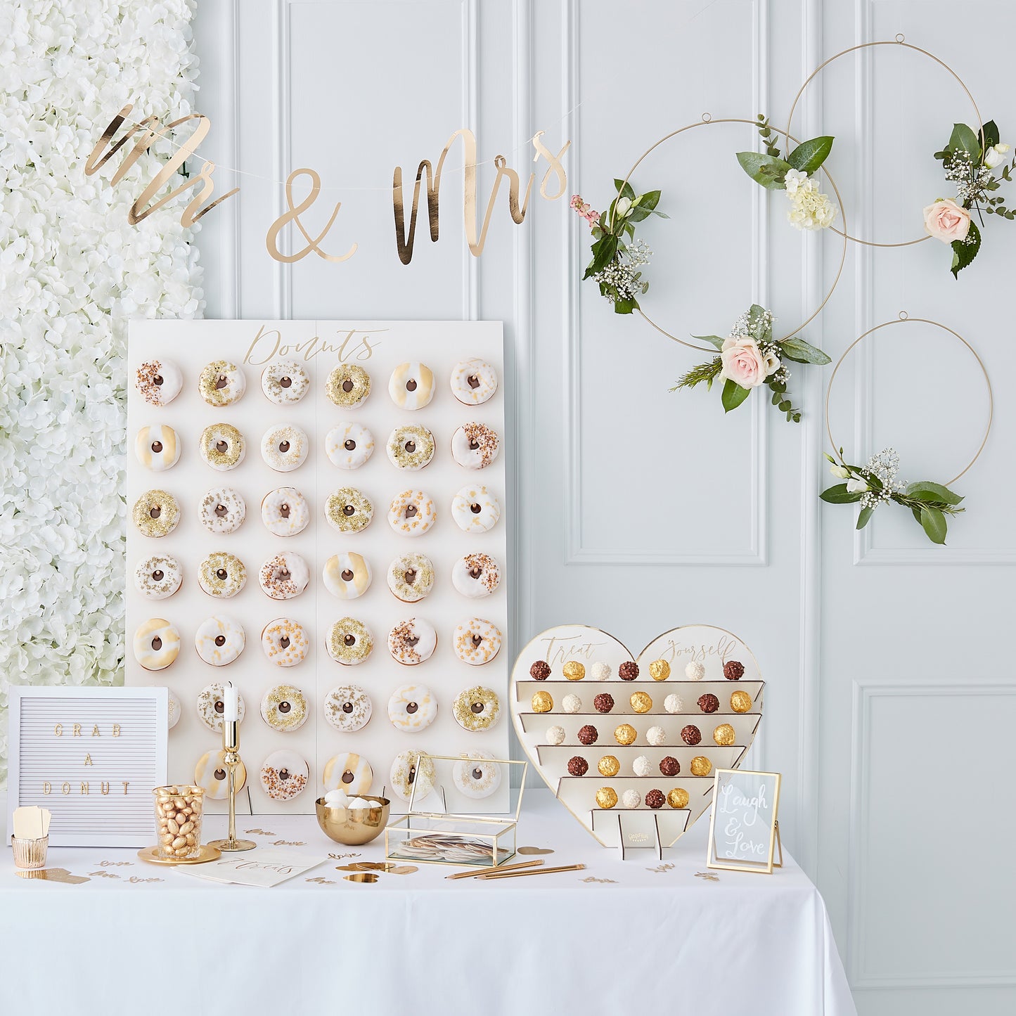 Gold Wedding Hashtag Instagram Cards