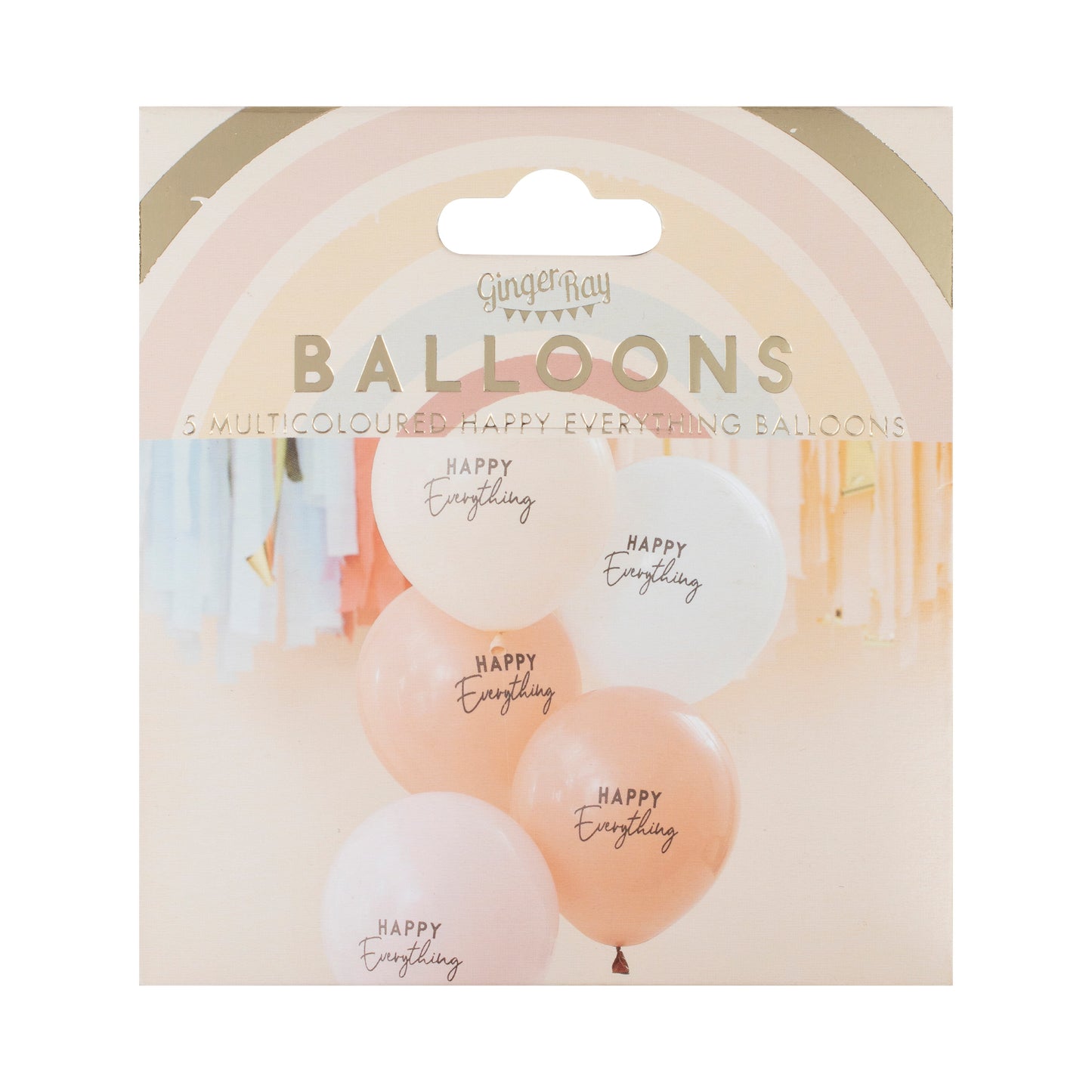 Muted Pastel Happy Everything Party Balloons
