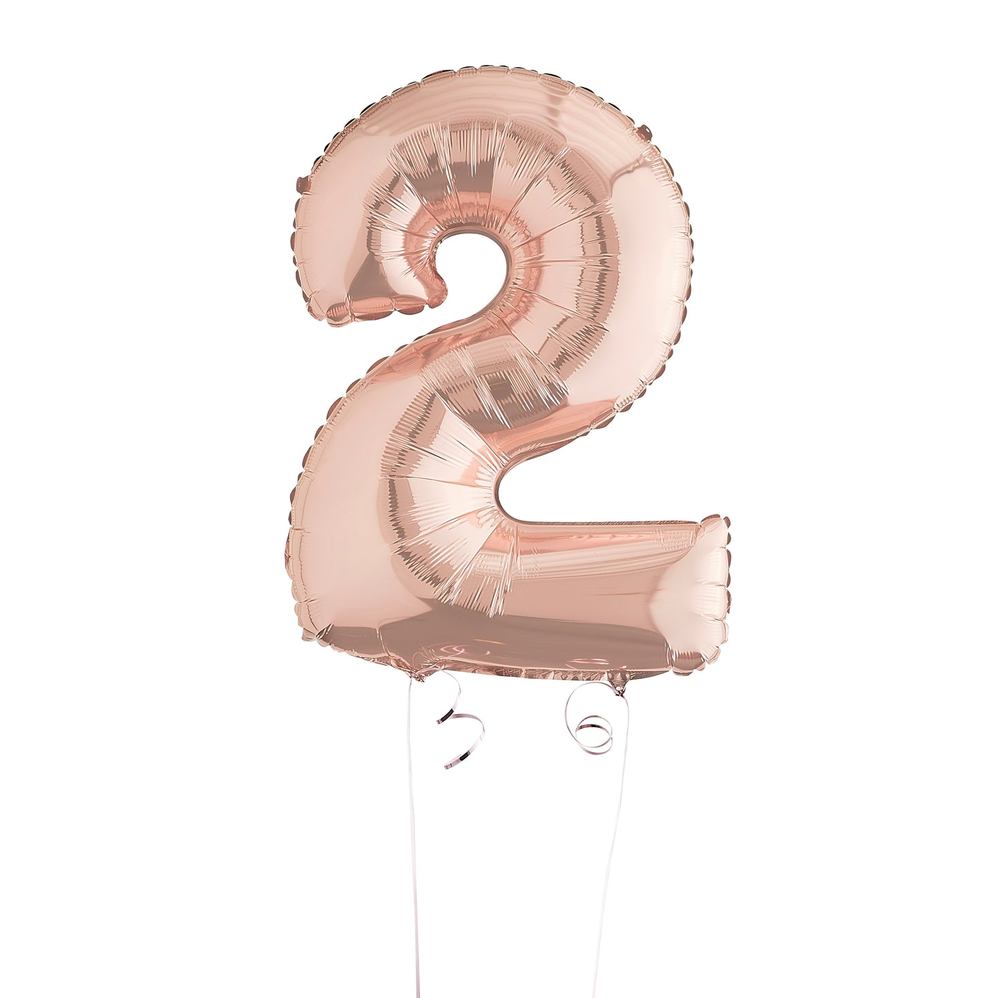 Rose Gold Number 2 Helium Balloon Delivered