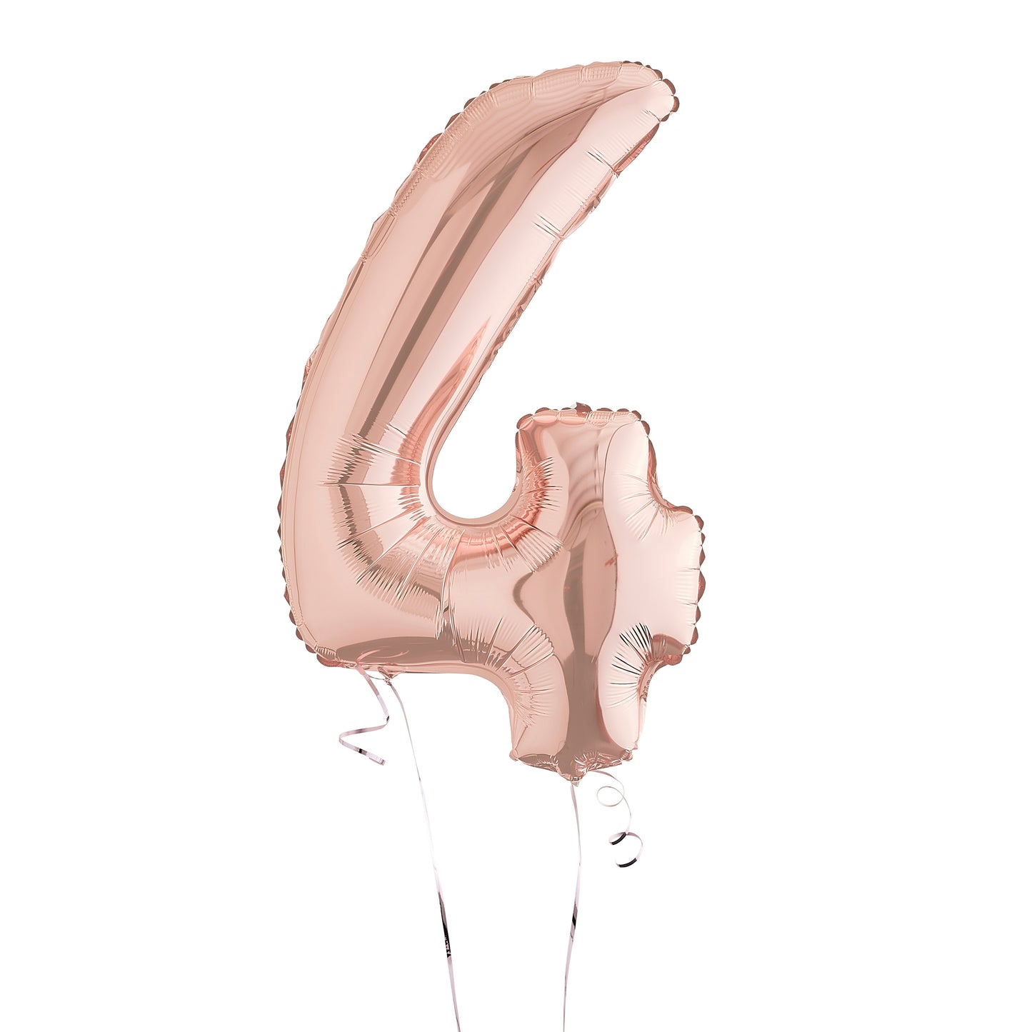 Rose Gold Number 4 Helium Balloon Delivered