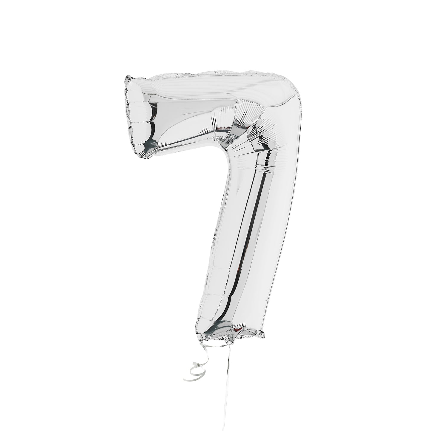 Silver Number 7 Helium Balloon Delivered