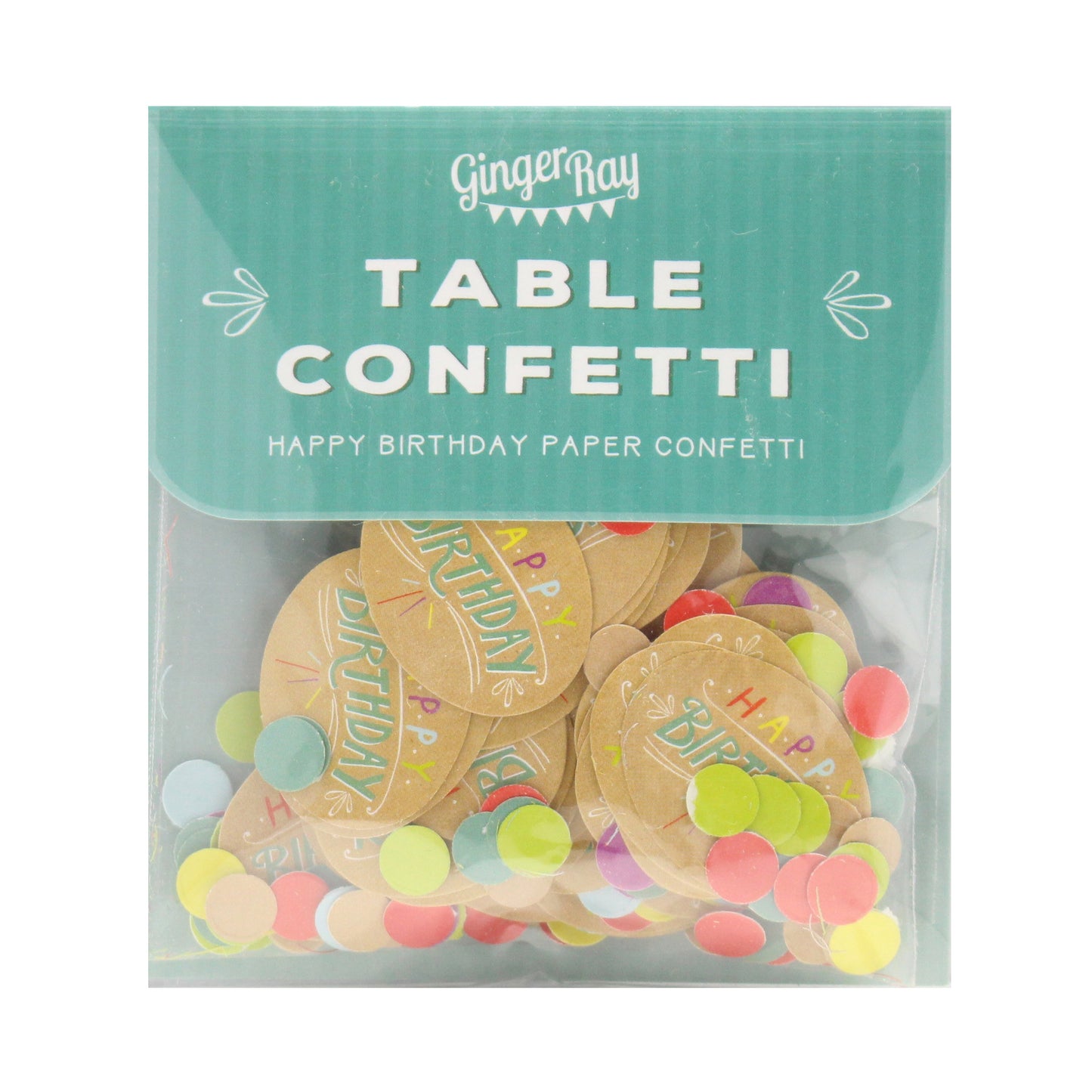 Table Confetti - Happy Birthday Kraft