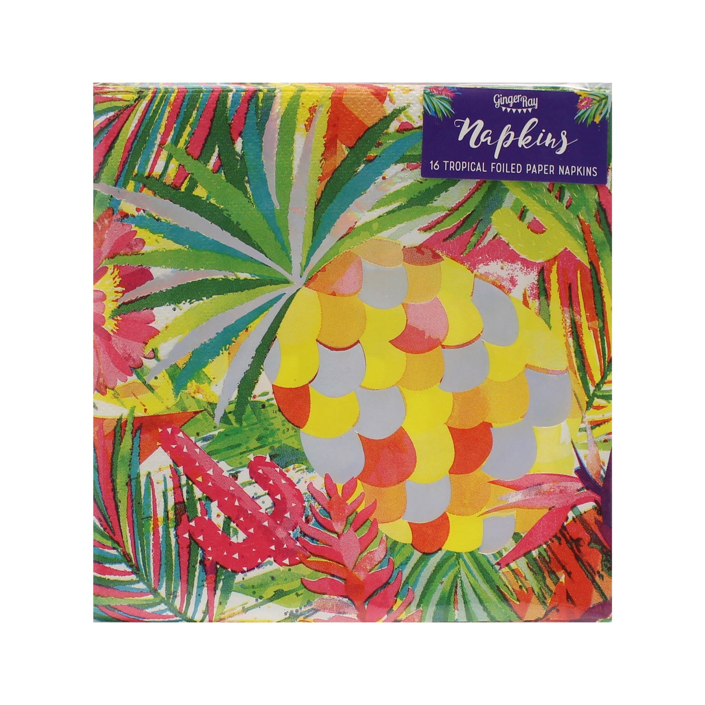 Iridescent Pineapple Napkins - Hot Summer