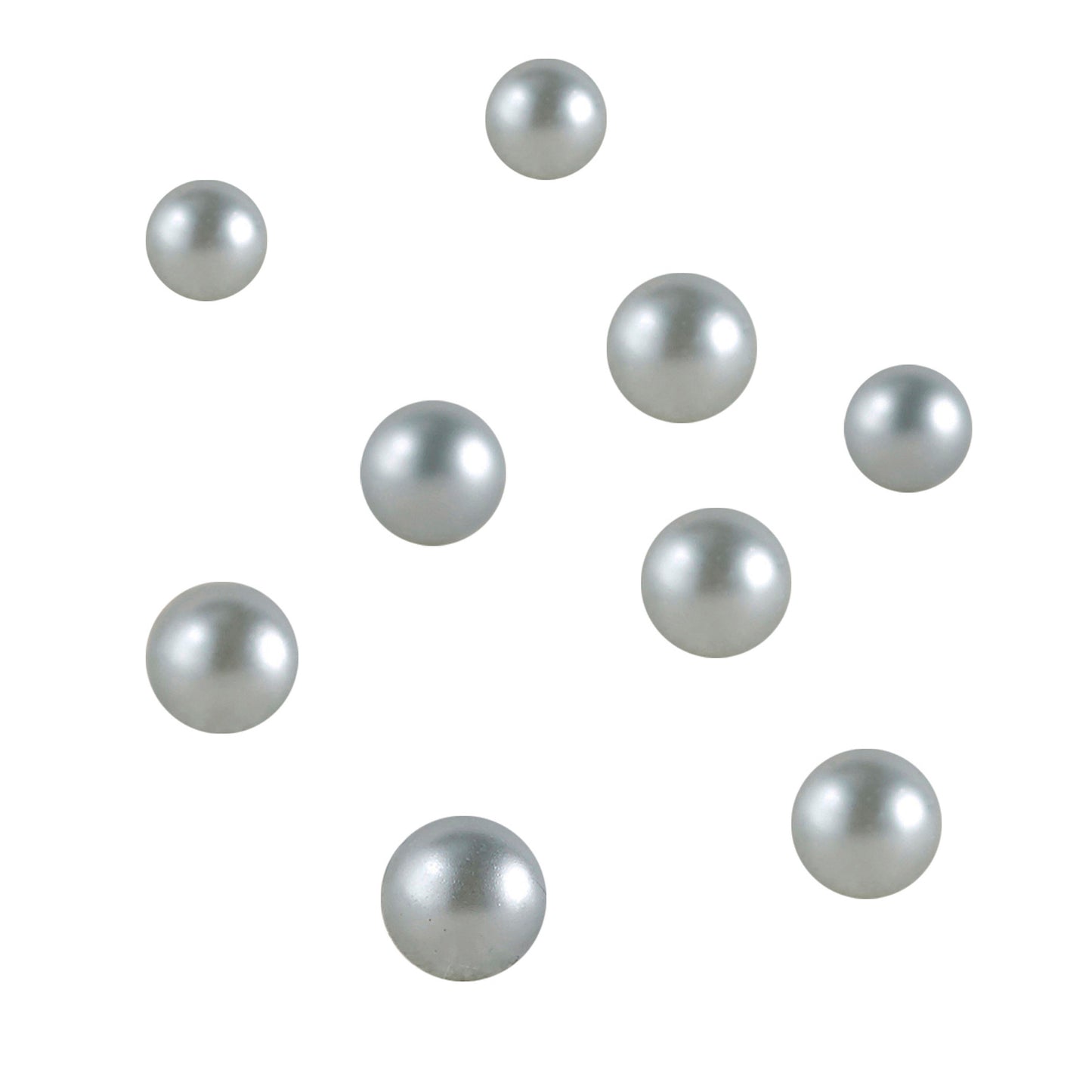 Matt Silver Table Pearls - Love Struck