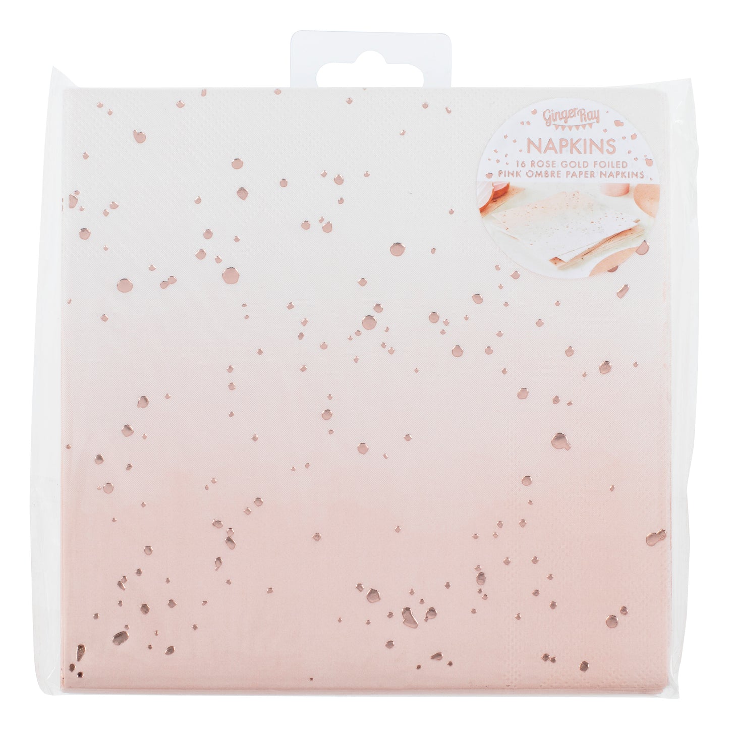 Ombre Rose Gold Napkins