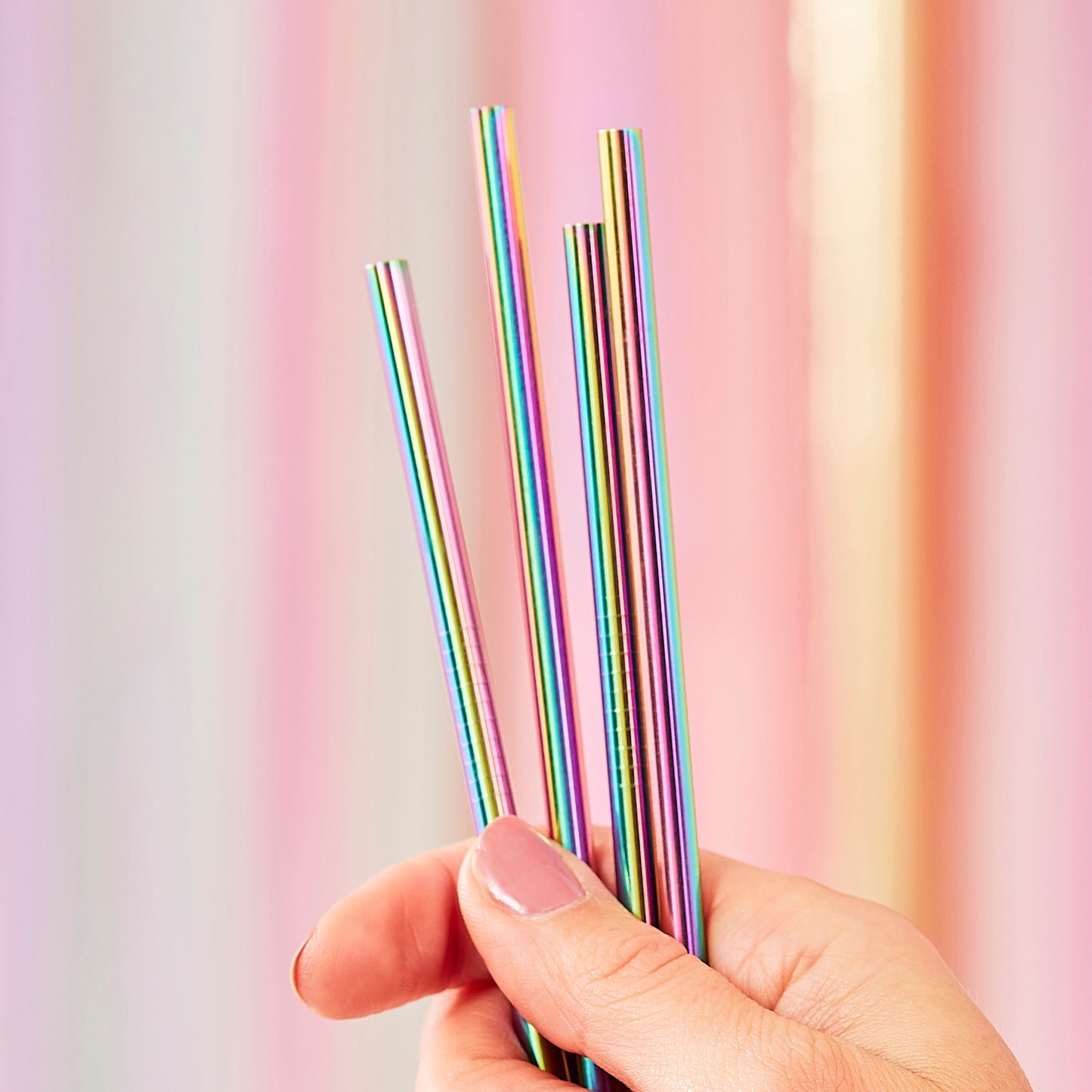 Rainbow Stainless Steel Straws