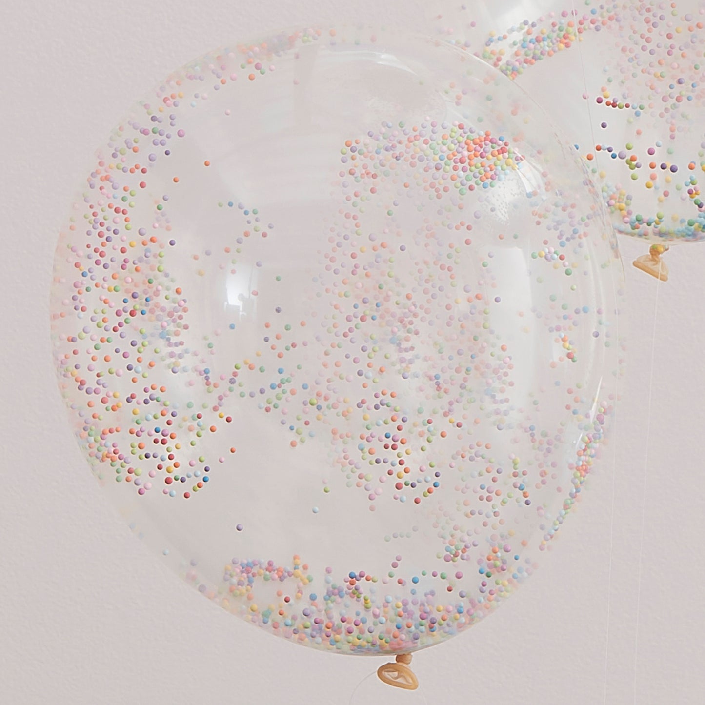 Rainbow Brights Bead Confetti Filled Balloons