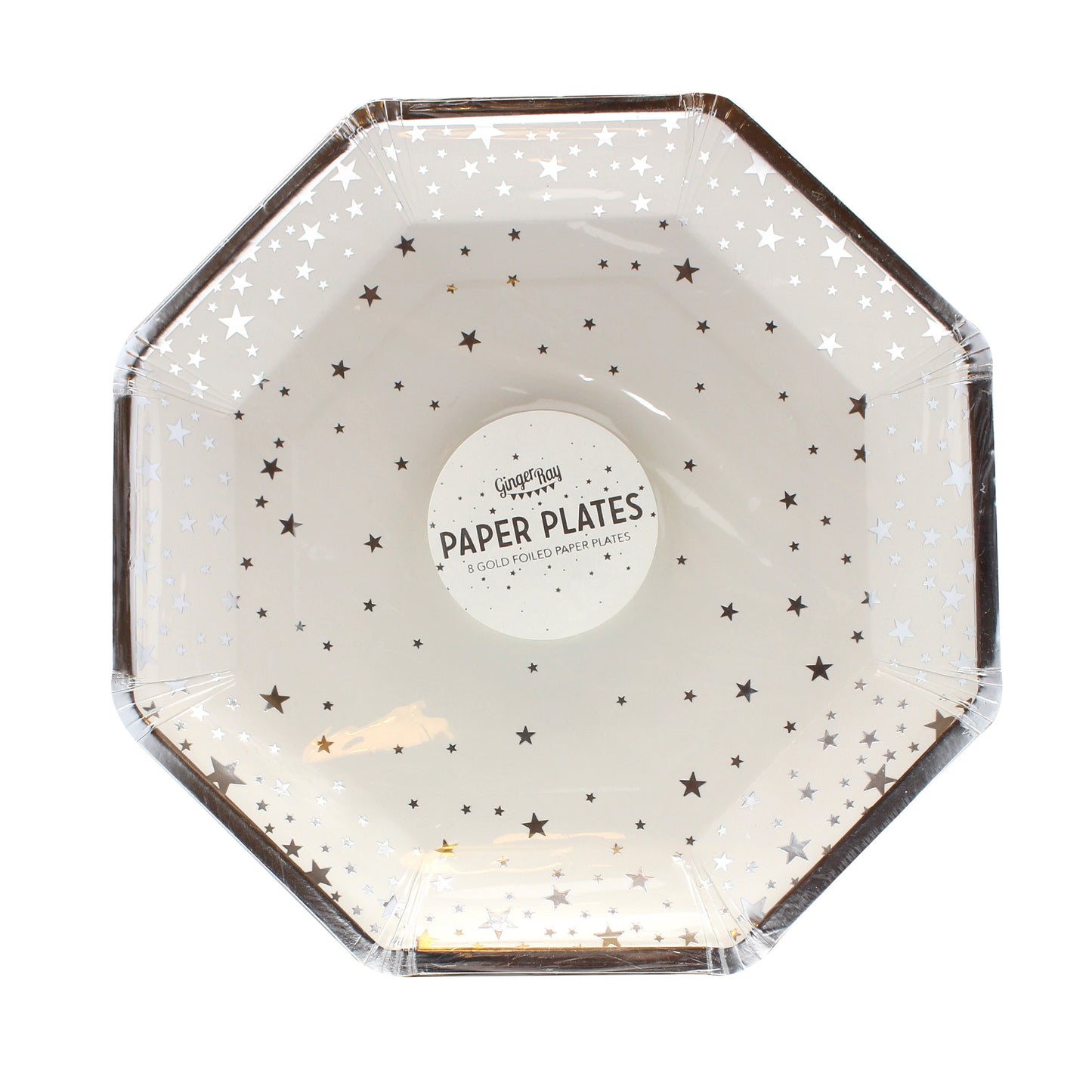 Silver Foiled Star Paper Plates