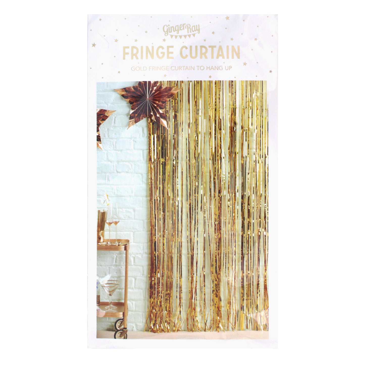 Gold Foil Fringe Curtain Decoration