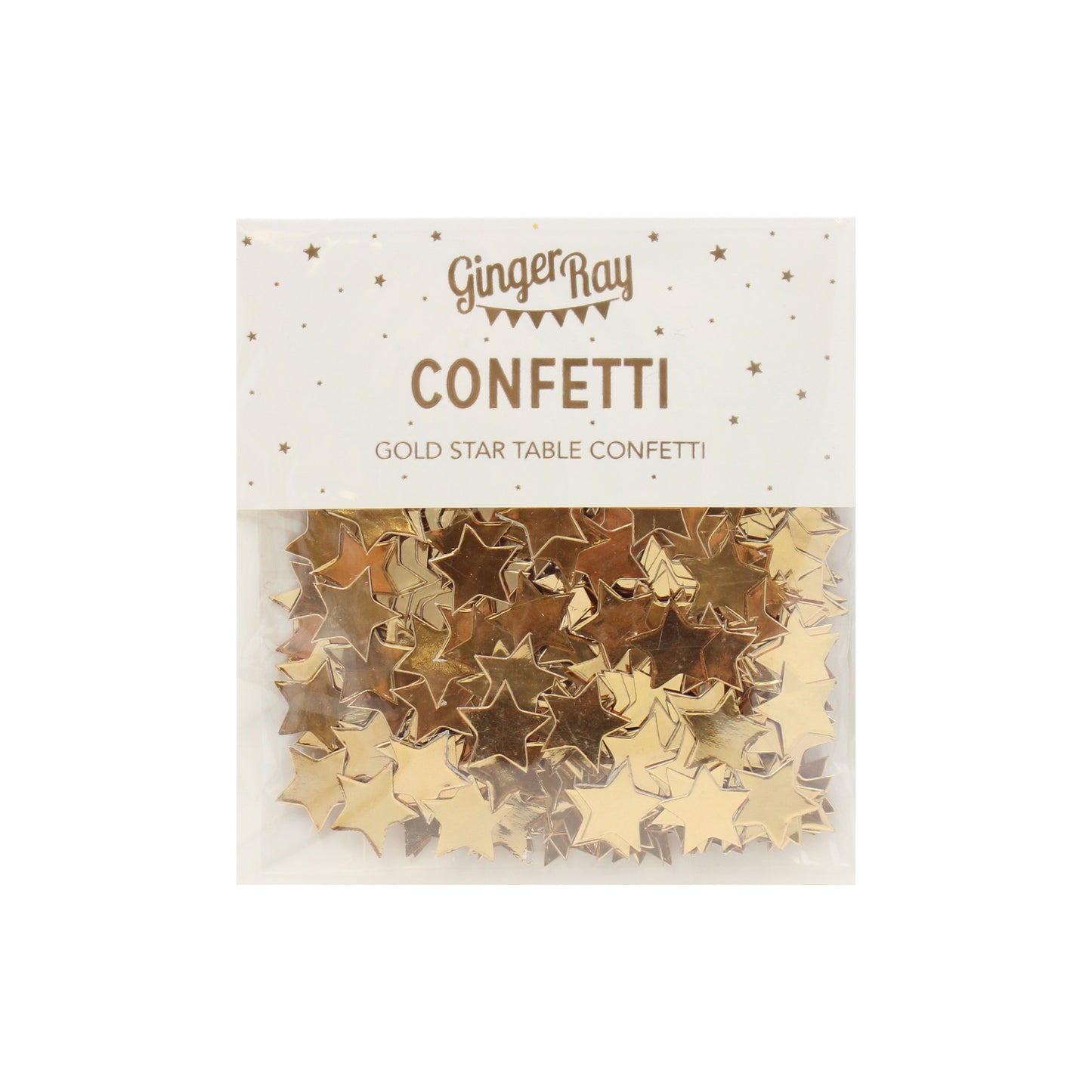 Gold Foiled Star Confetti