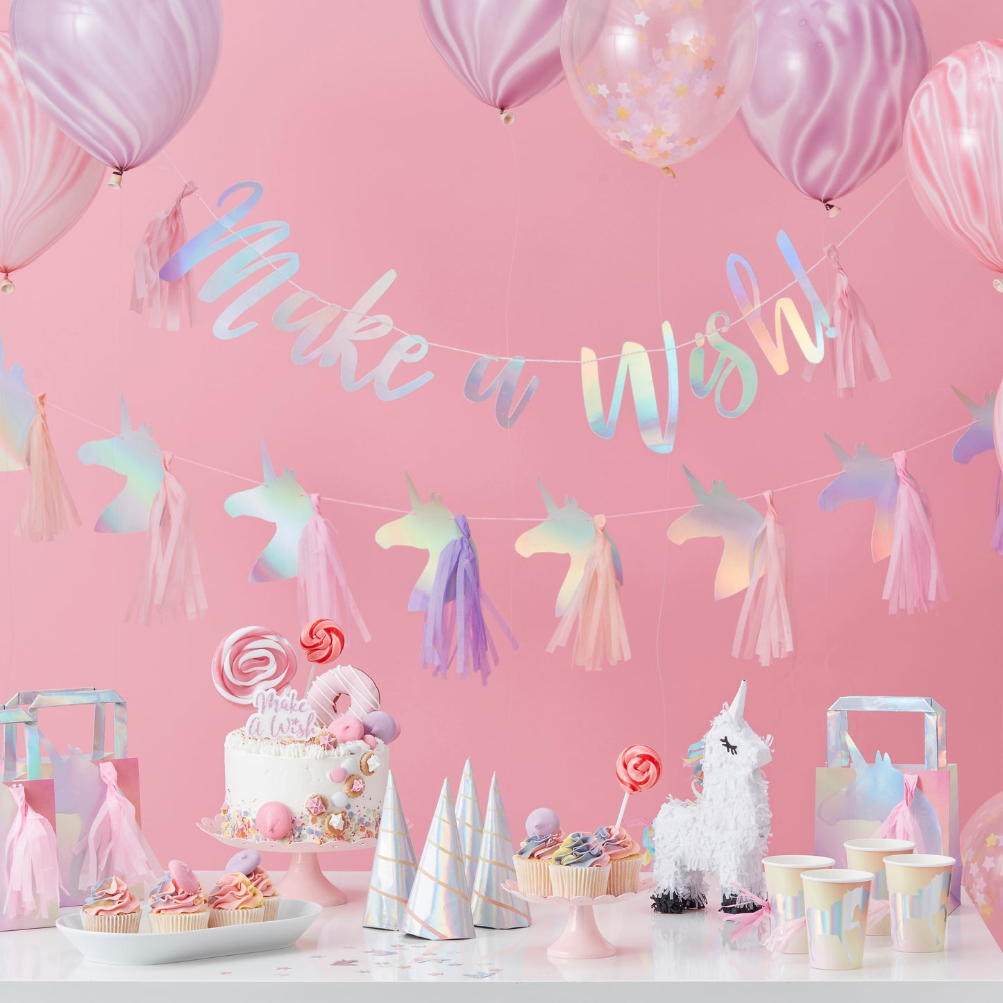 Piñata Tissue Paper Confetti - Light Pink & Hot Pink - 8g
