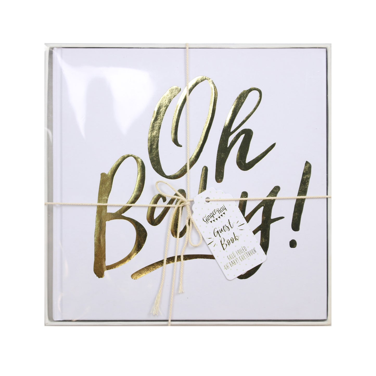 Gold Oh Baby! Shower Guest Book
