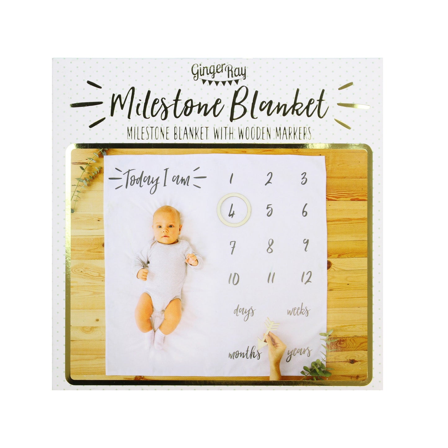 Baby Milestone Blanket Keepsake