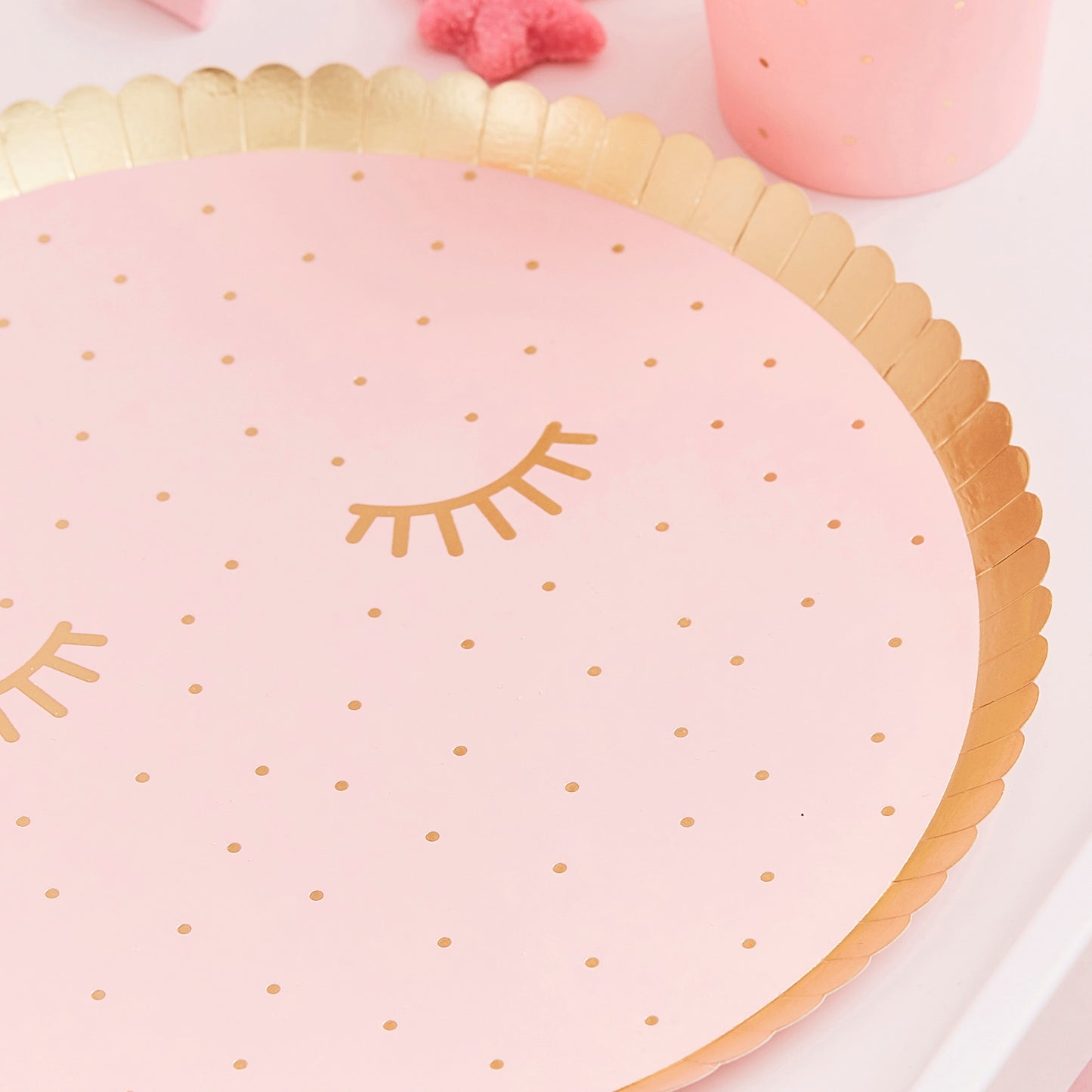 Pink Pamper Party Paper Plates