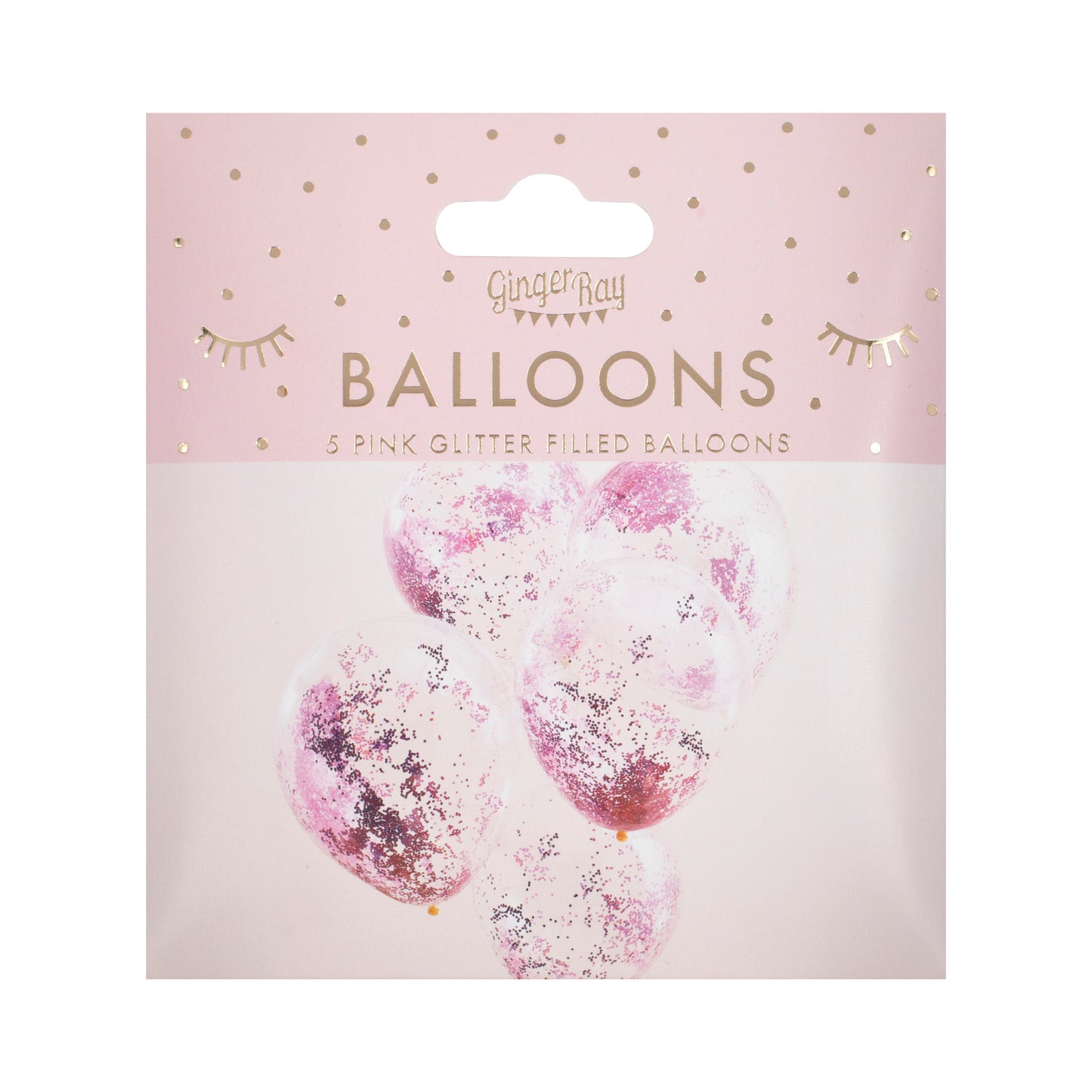 Pink Pamper Party Glitter Balloons