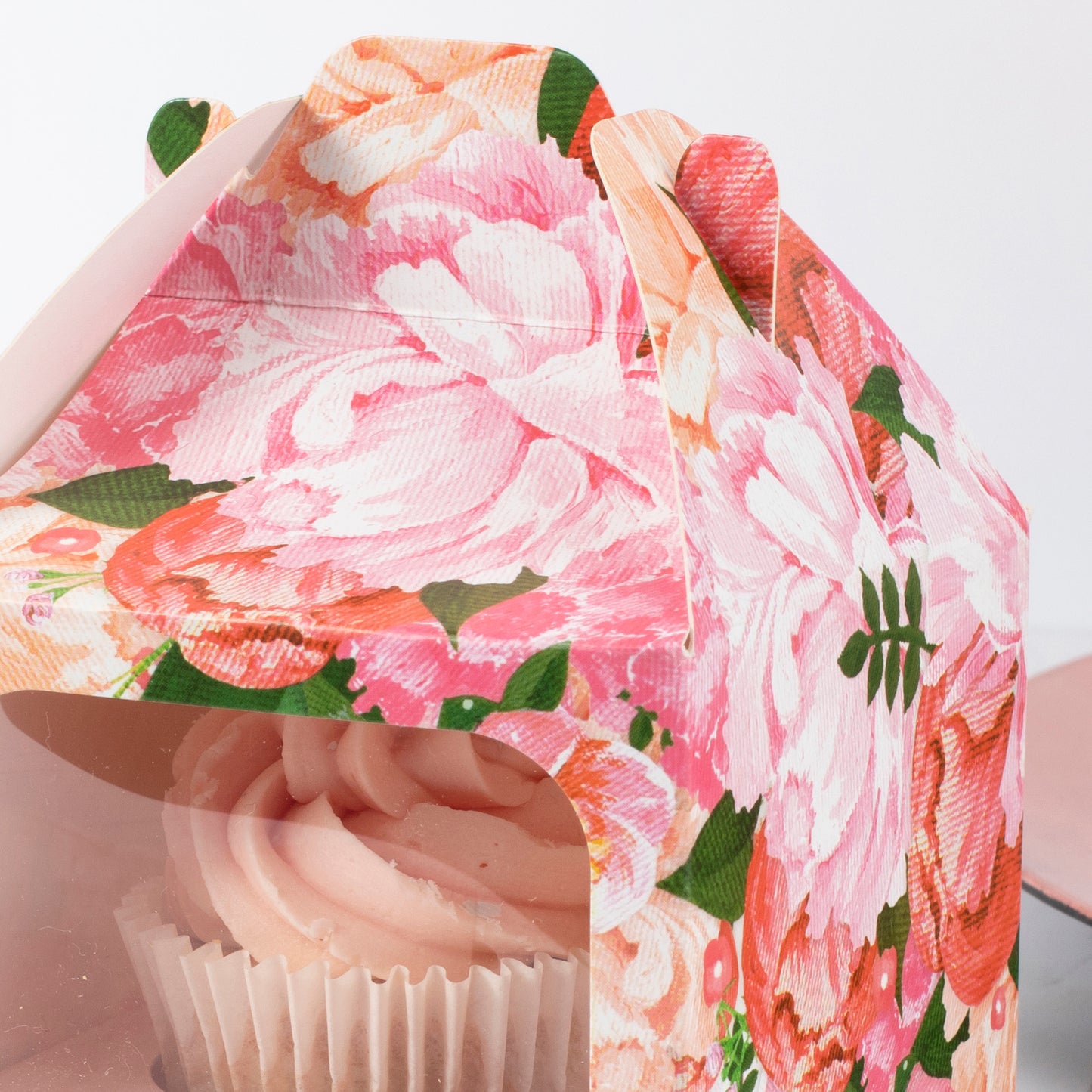 Floral Single Cupcake Box