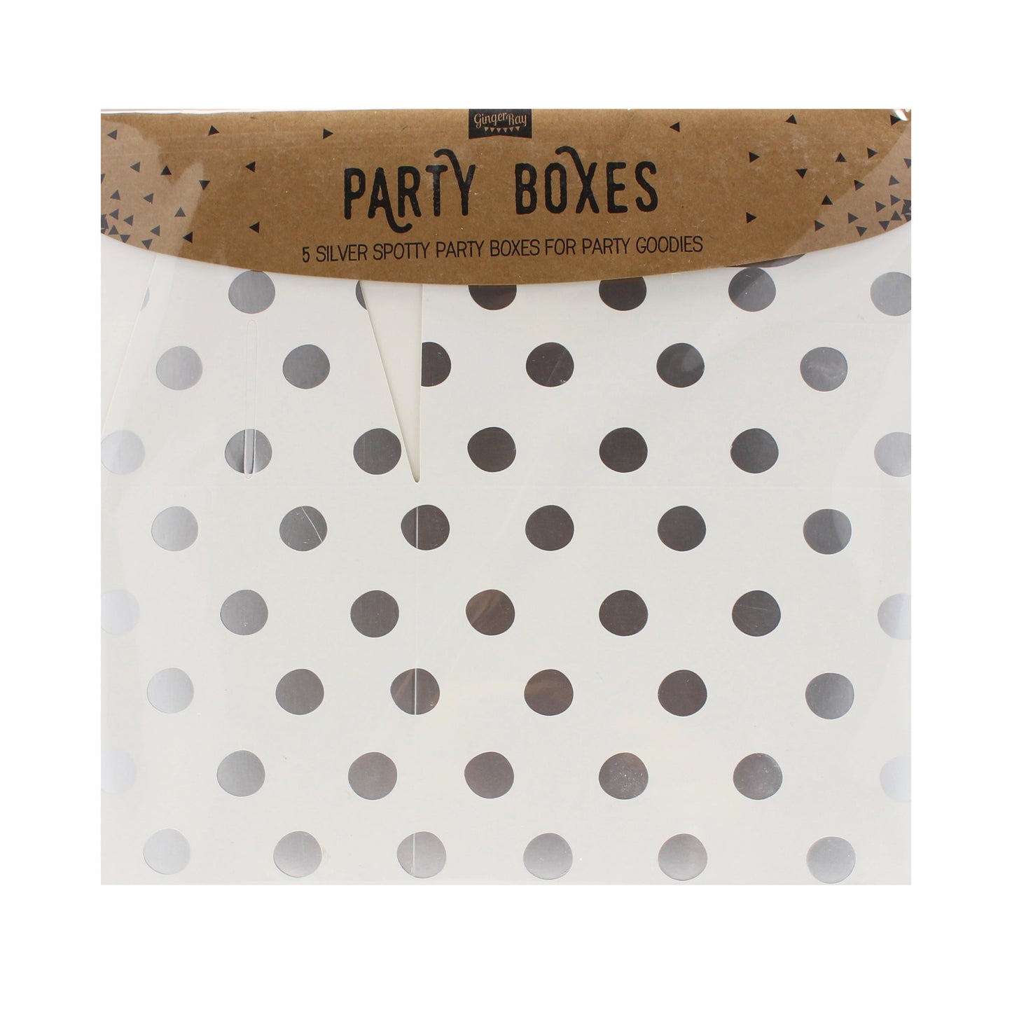 Silver Foiled Polka Dot Party Boxes - Pick & Mix