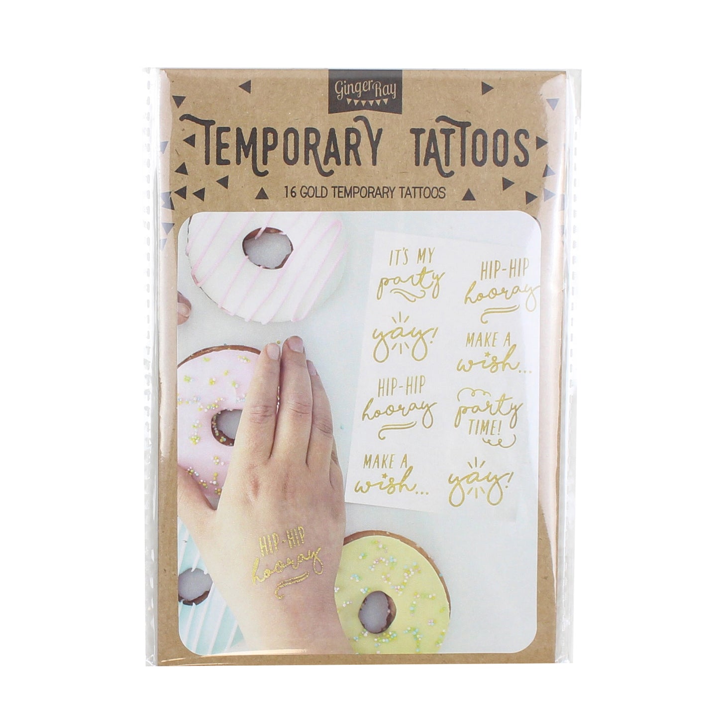 Gold Foiled Temporary Tattoos - Pick and Mix