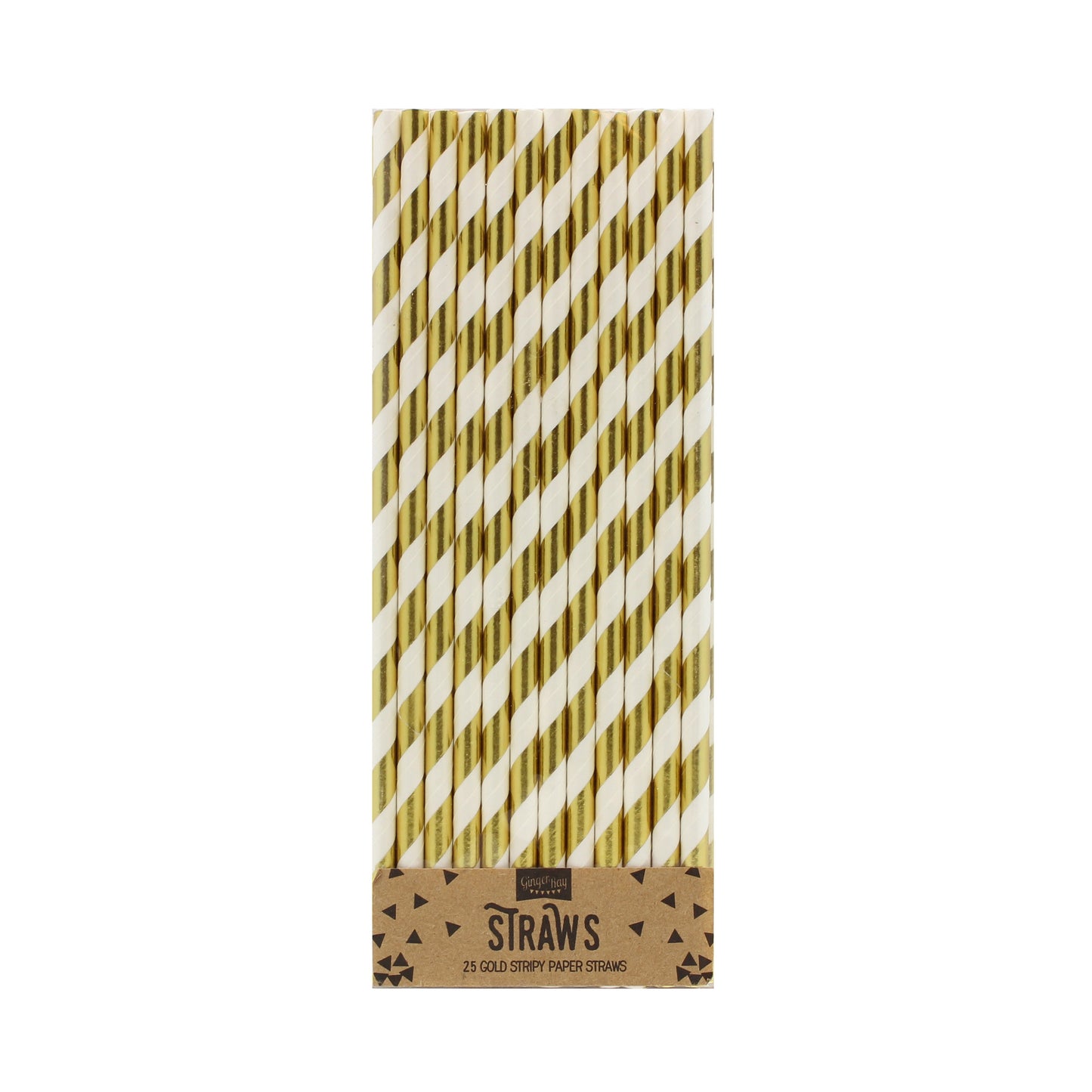 Gold Metallic Paper Straws