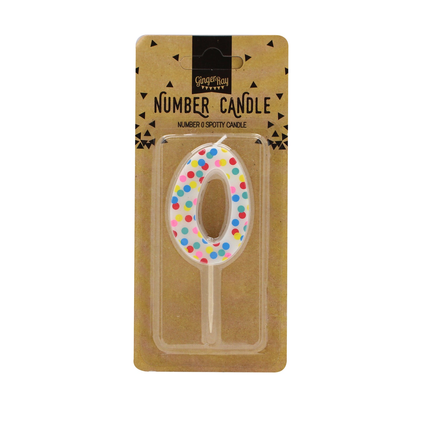 Polka Dot Candle Number 0 - Pick and Mix