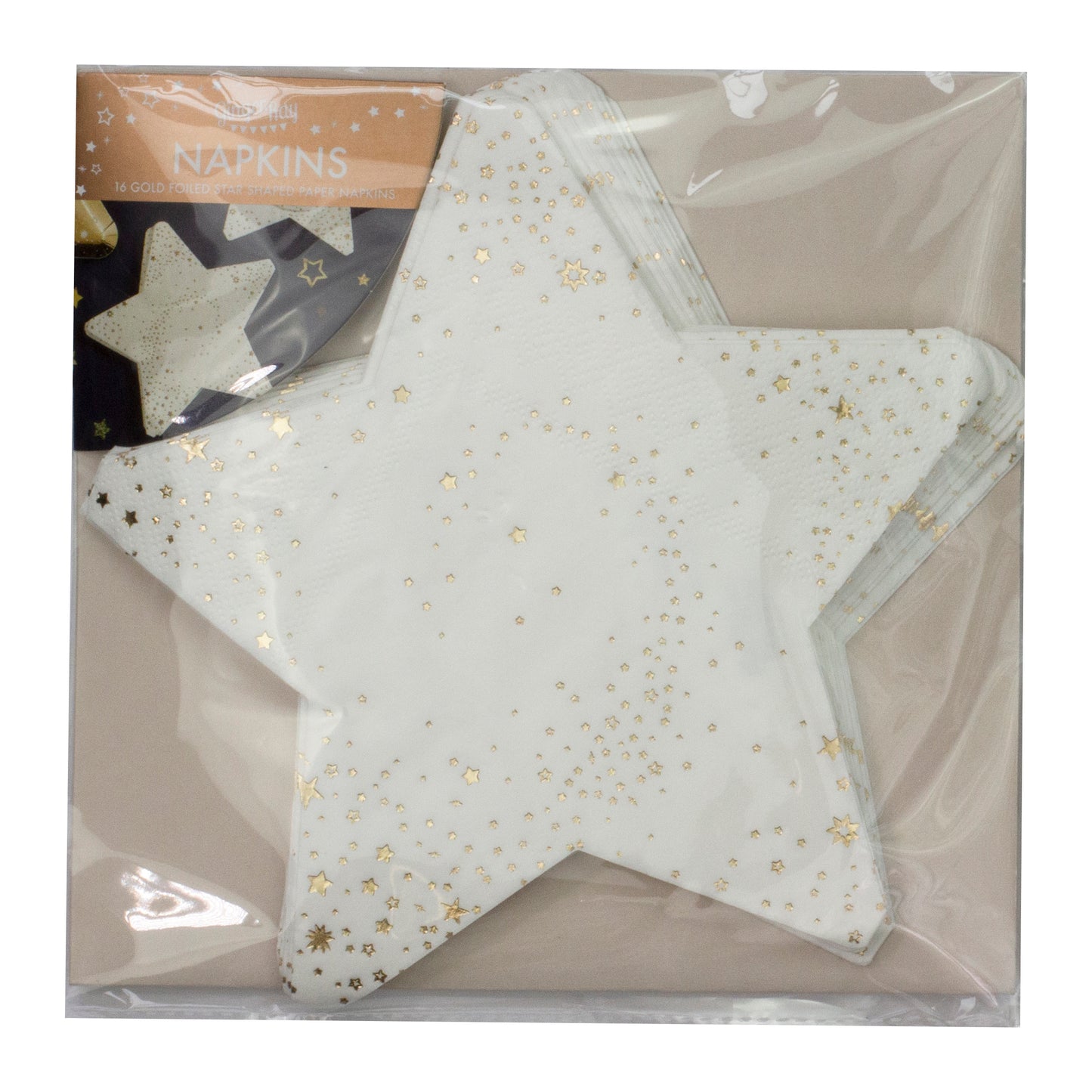 Gold Foiled Star Paper Napkins