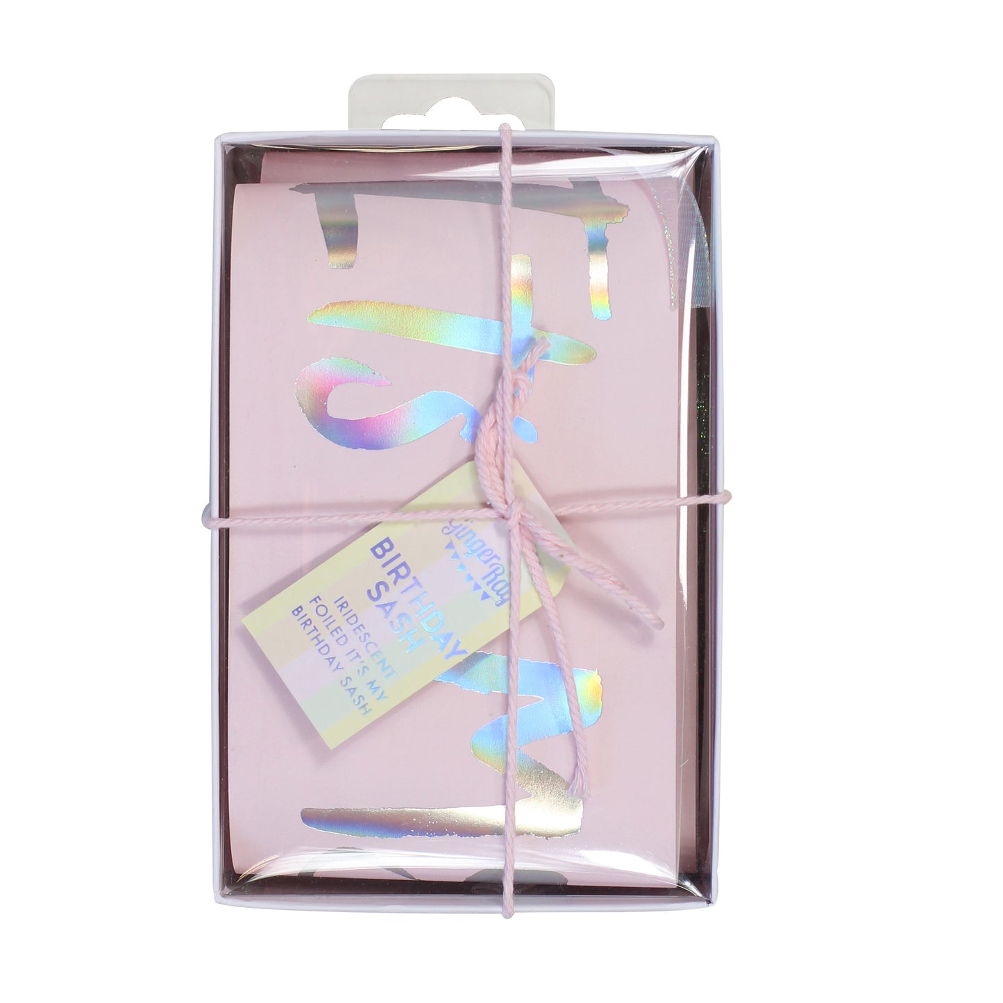 Pastel Pink Its My Birthday Sash