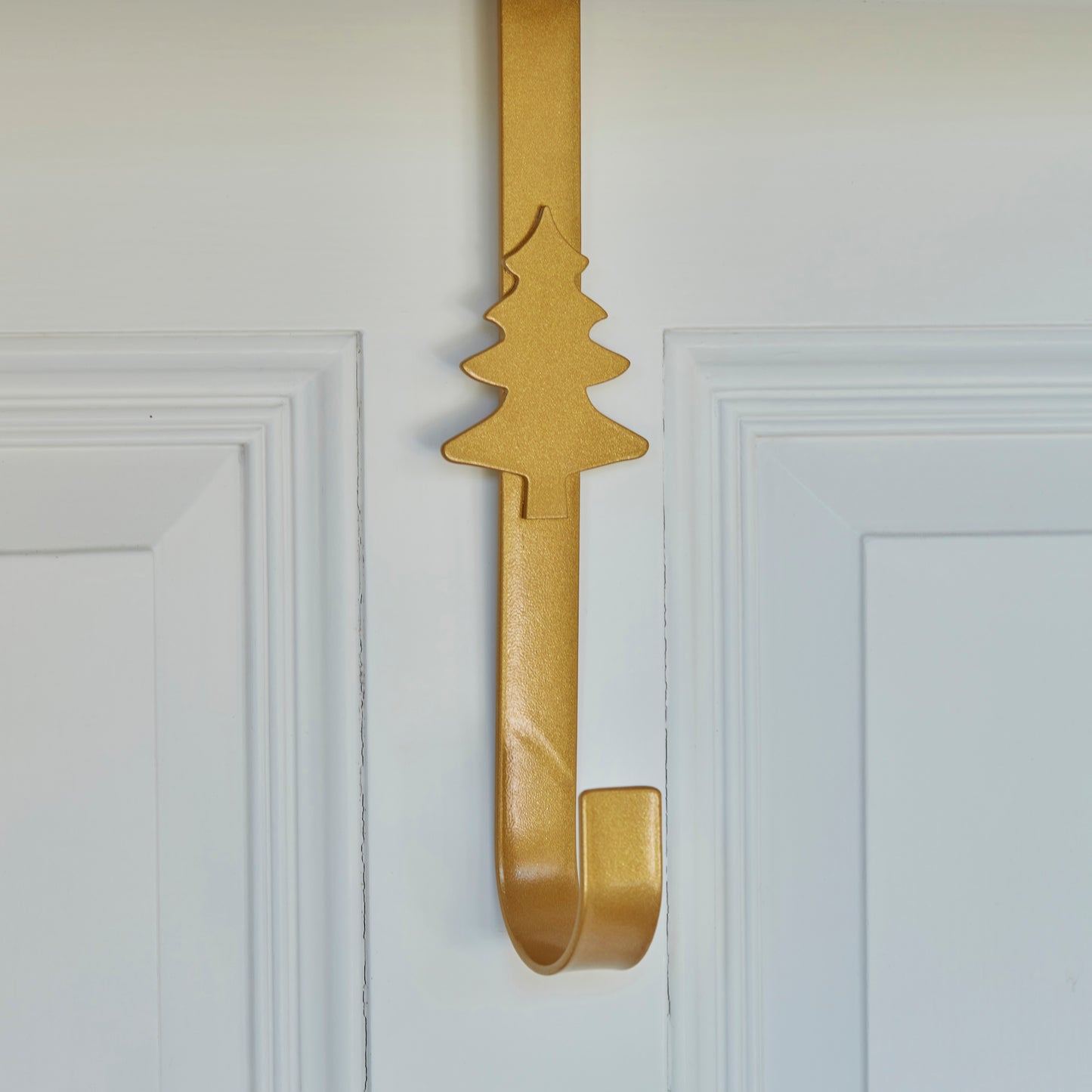 Gold Metal Christmas Tree Wreath Hanger