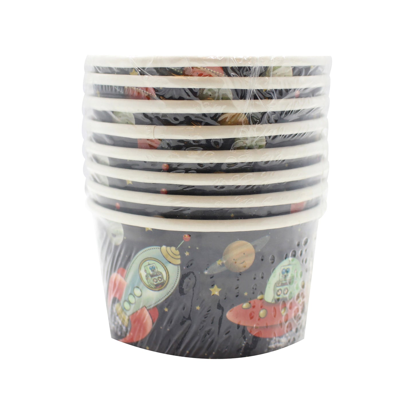 Space and Rocket Treat / Ice Cream Tubs - Space Adventure Party