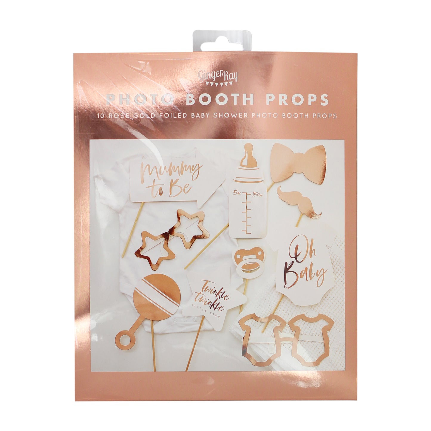 Rose Gold Baby Shower Photo Booth Props
