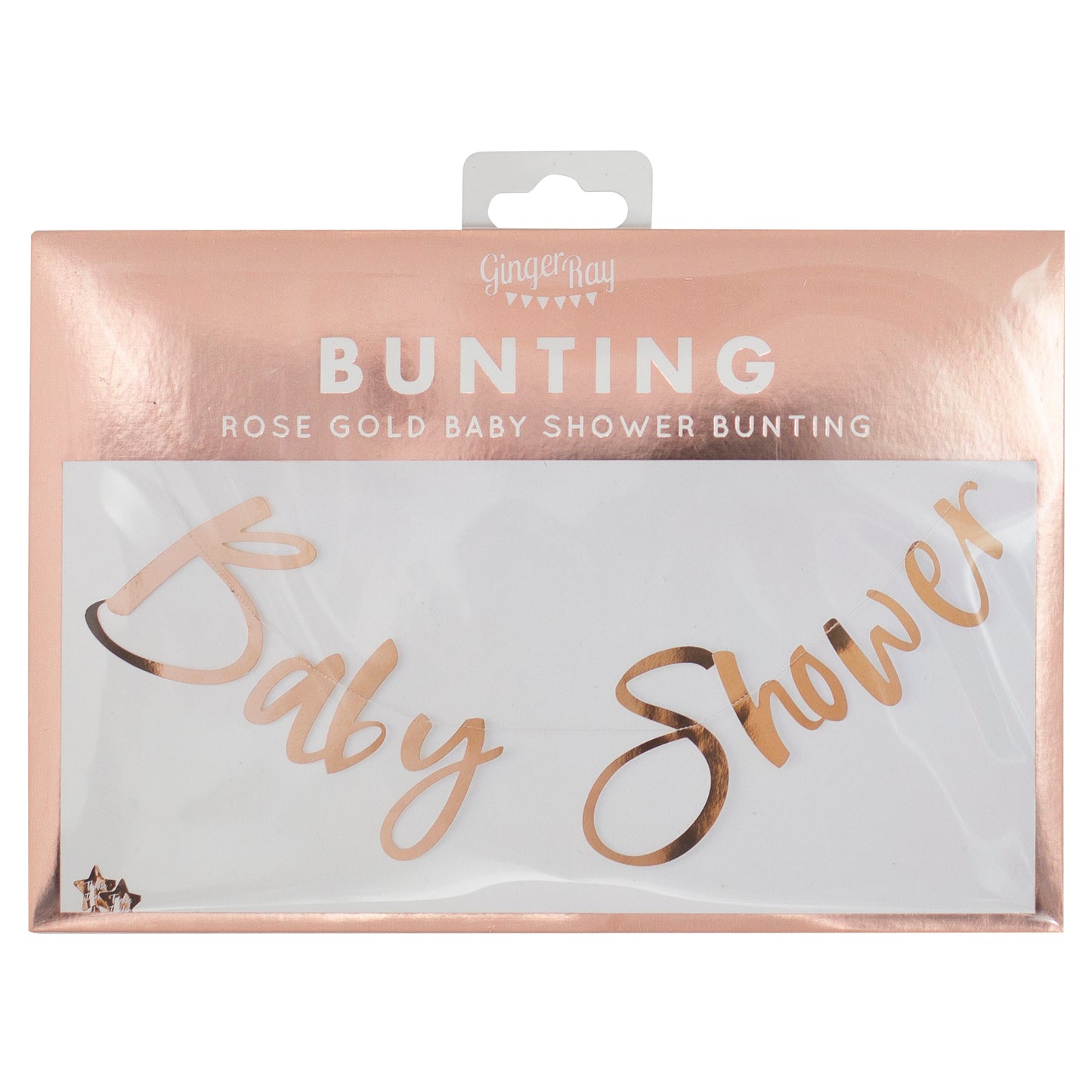 Rose Gold Baby Shower Bunting