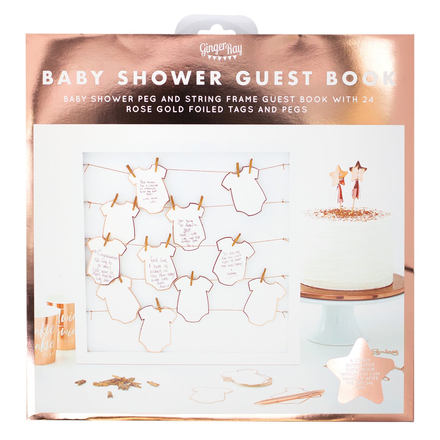 Babygrow Frame Baby Shower Guest Book Alternative