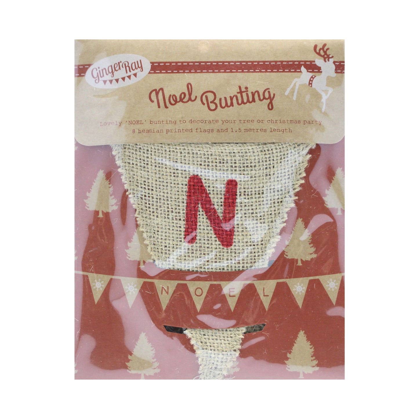 Hessian 'Noel' Christmas Bunting - Vintage Noel